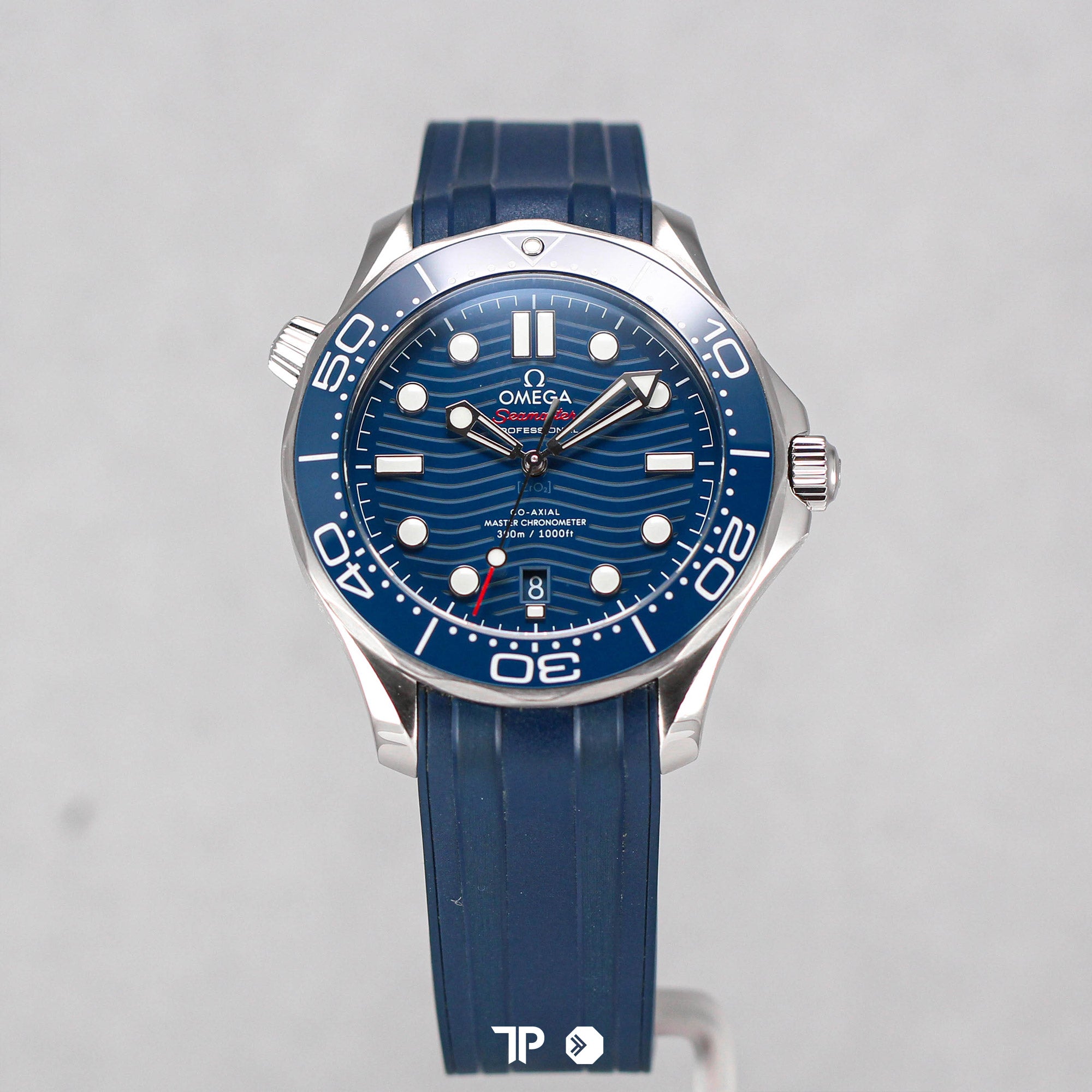 Seamaster Diver Blue Wave Dial Rubber Strap (NEW 2022)
