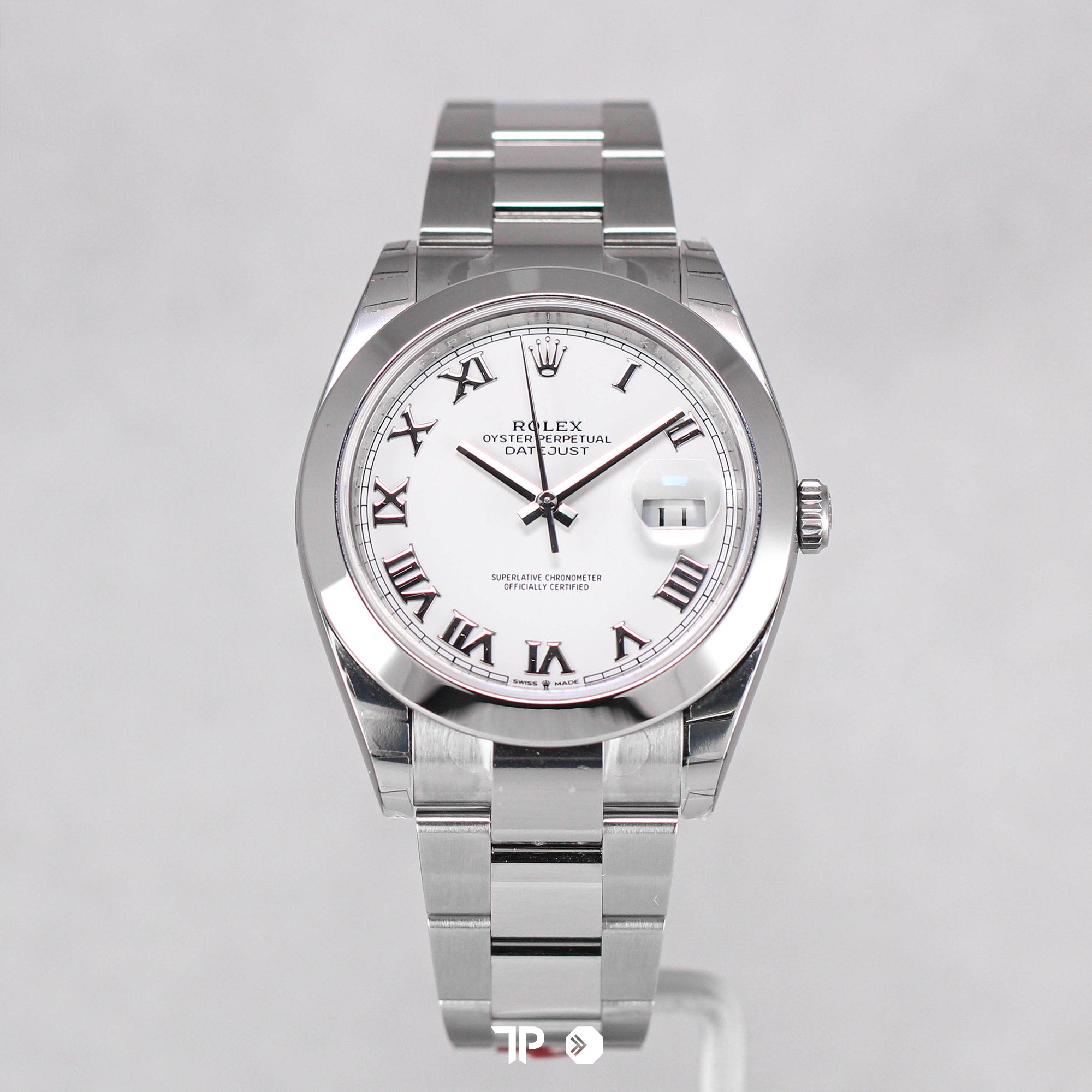 Datejust 41 Smooth Bezel White Roman Dial (2021)