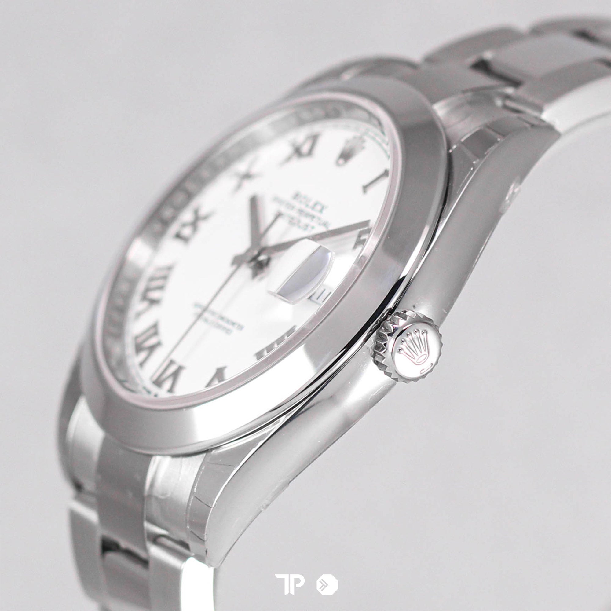 Datejust 41 Smooth Bezel White Roman Dial (2021)