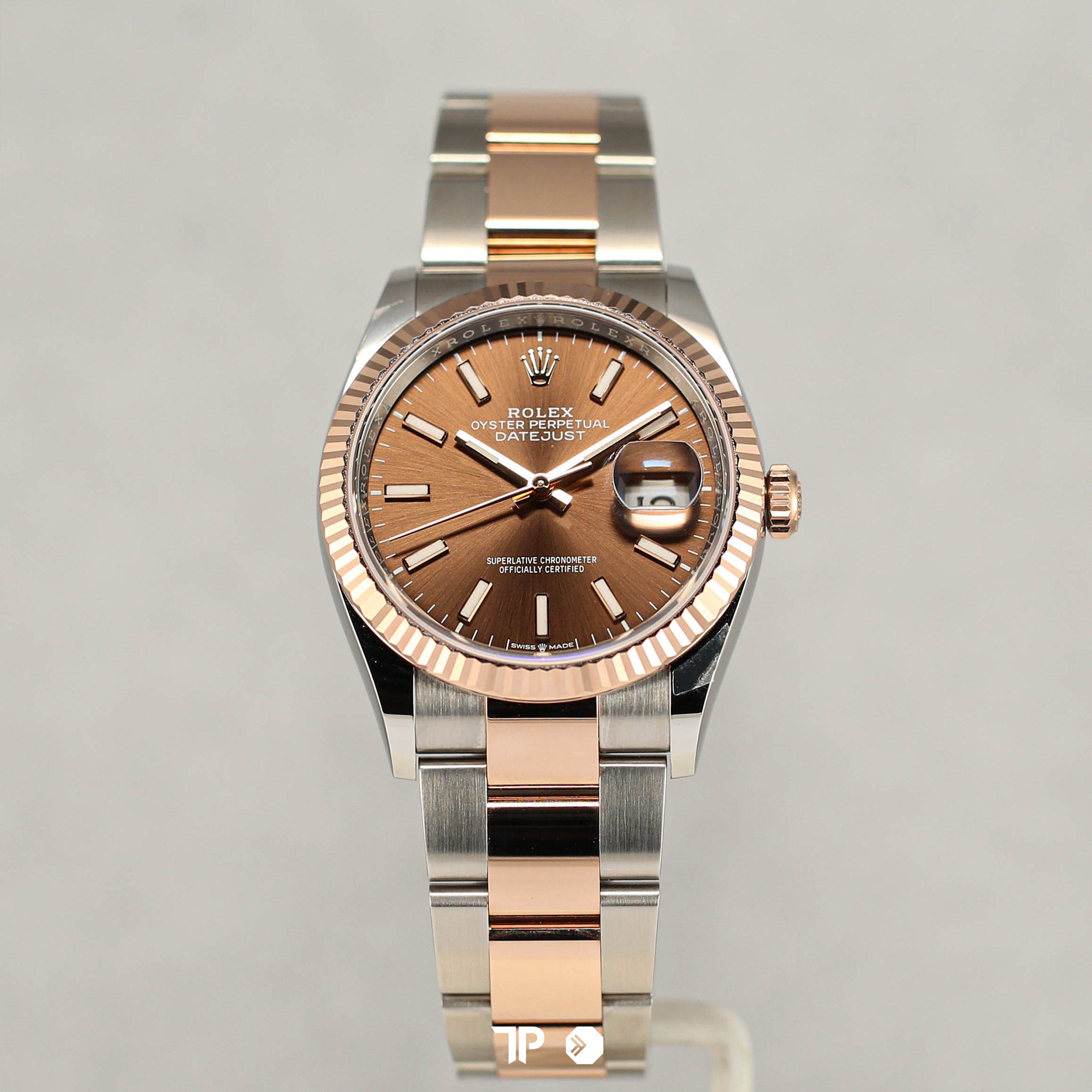 Datejust 36 Choco Dial Two Tone Rose Gold (2023)