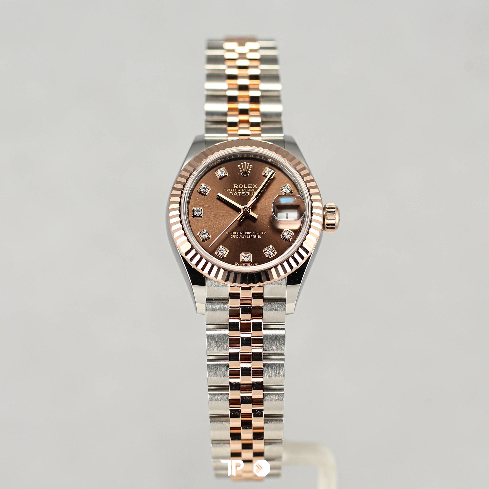 Datejust 28 Choco Diamond Two Tone Rose Gold (2023)
