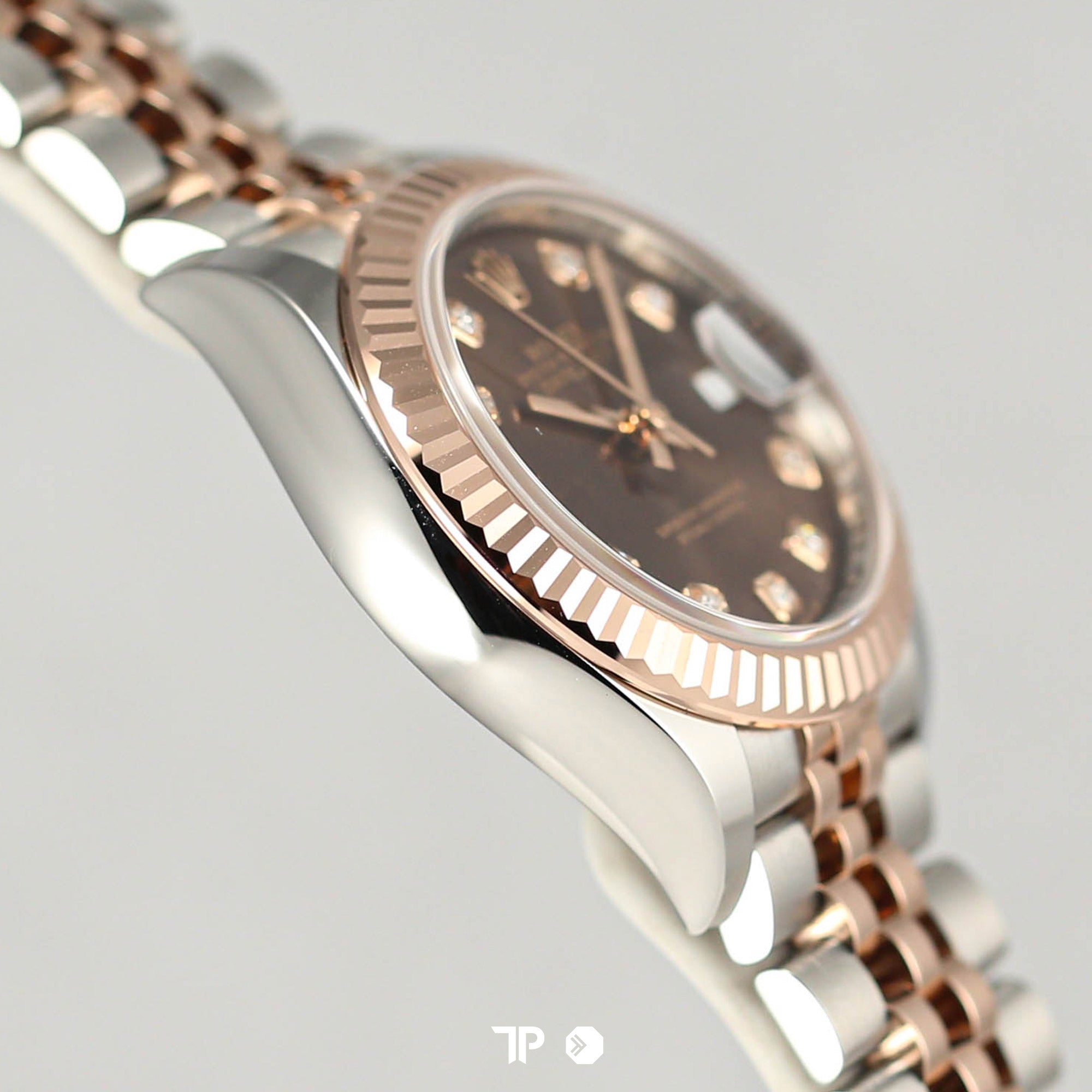 Datejust 28 Choco Diamond Two Tone Rose Gold (2023)
