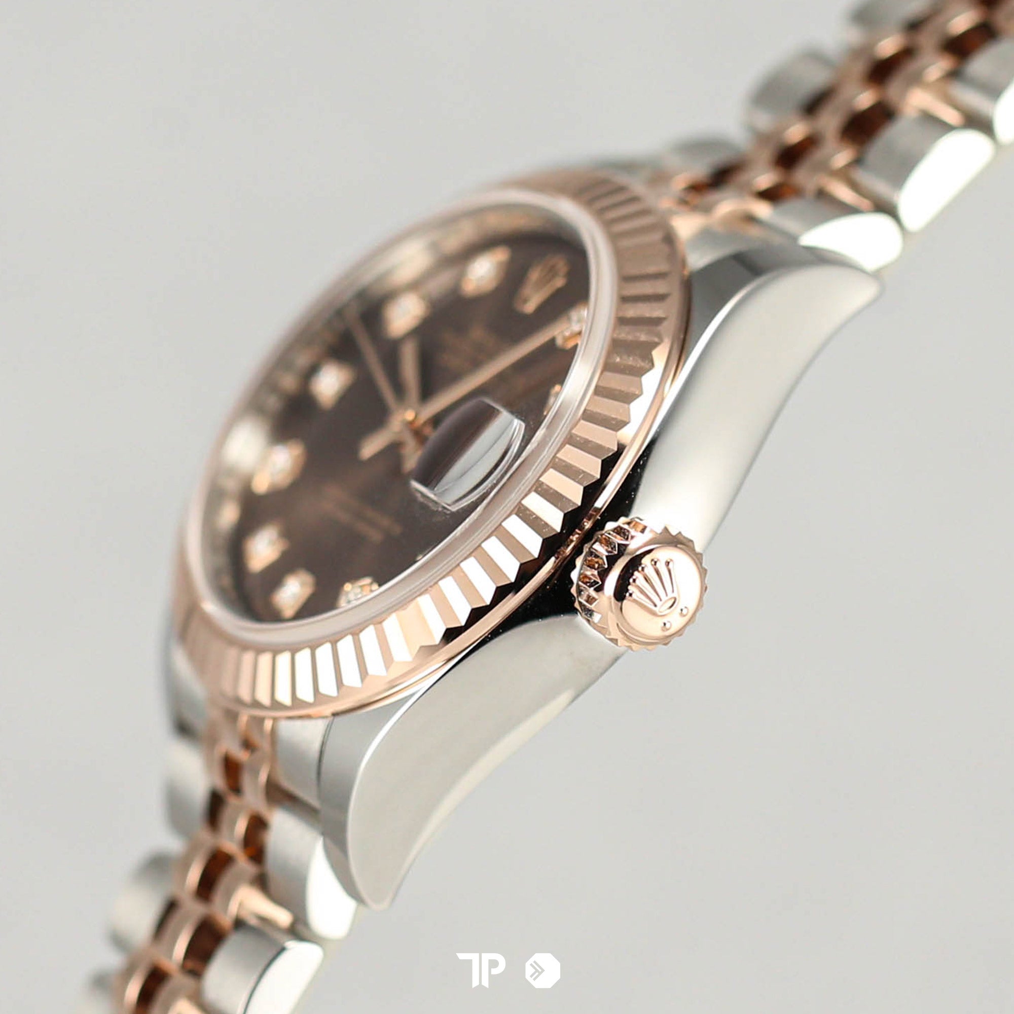 Datejust 28 Choco Diamond Two Tone Rose Gold (2023)