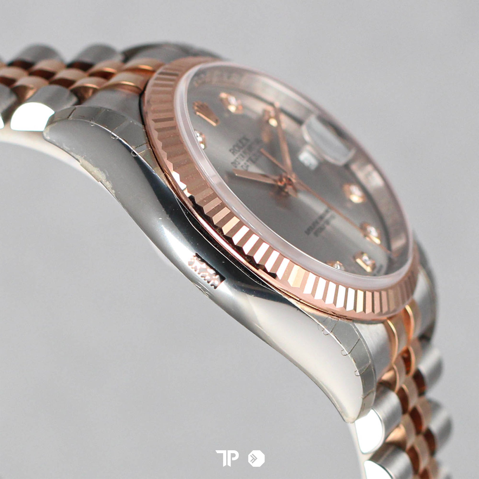 Datejust 36 Rhodium Diamond Dial Two Tone Rose Gold (2018)