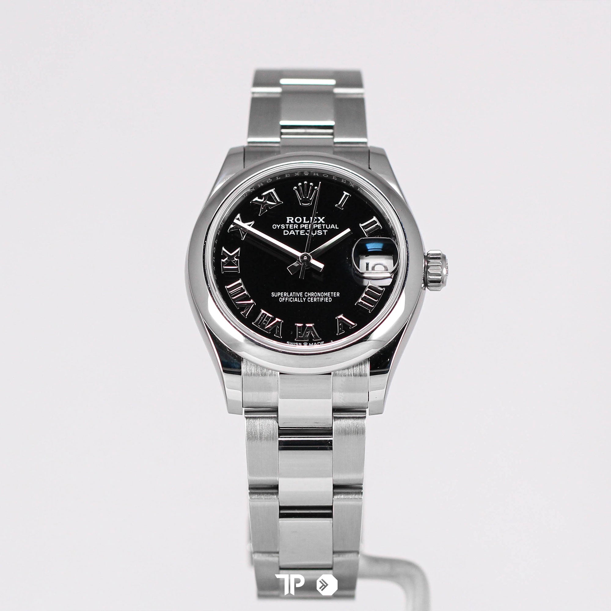 Datejust 31 Black Roman Dial Domed Bezel Oyster Bracelet (2022)