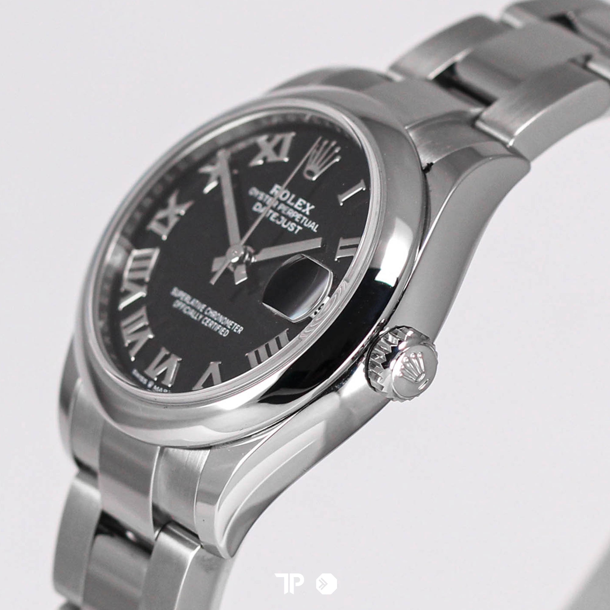 Datejust 31 Black Roman Dial Domed Bezel Oyster Bracelet (2022)