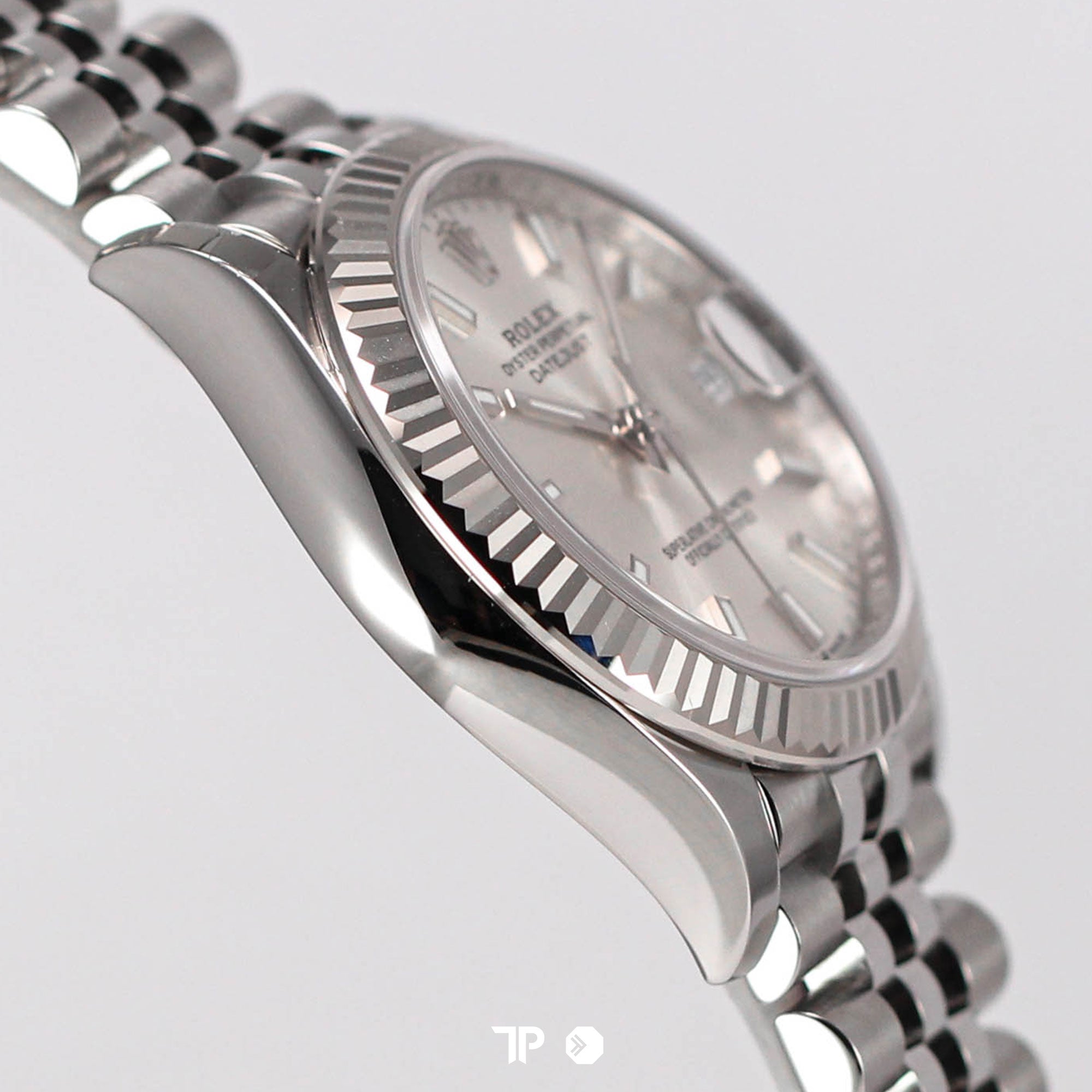 Datejust 31 Silver Index Dial White Gold Fluted Bezel Jubilee (2017)