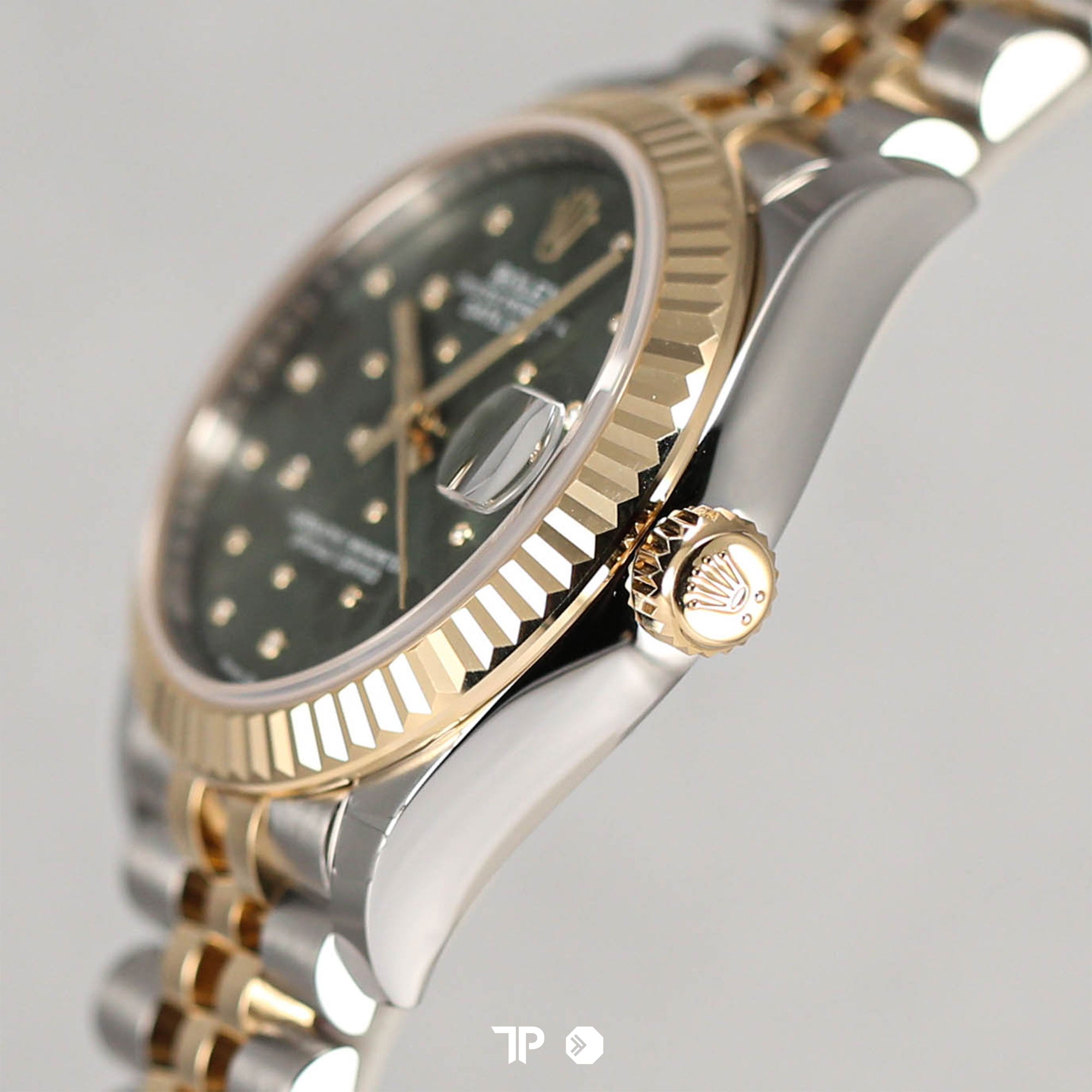 Datejust 31 Green Floral Diamond Two Tone Yellow Gold (NEW 2023)