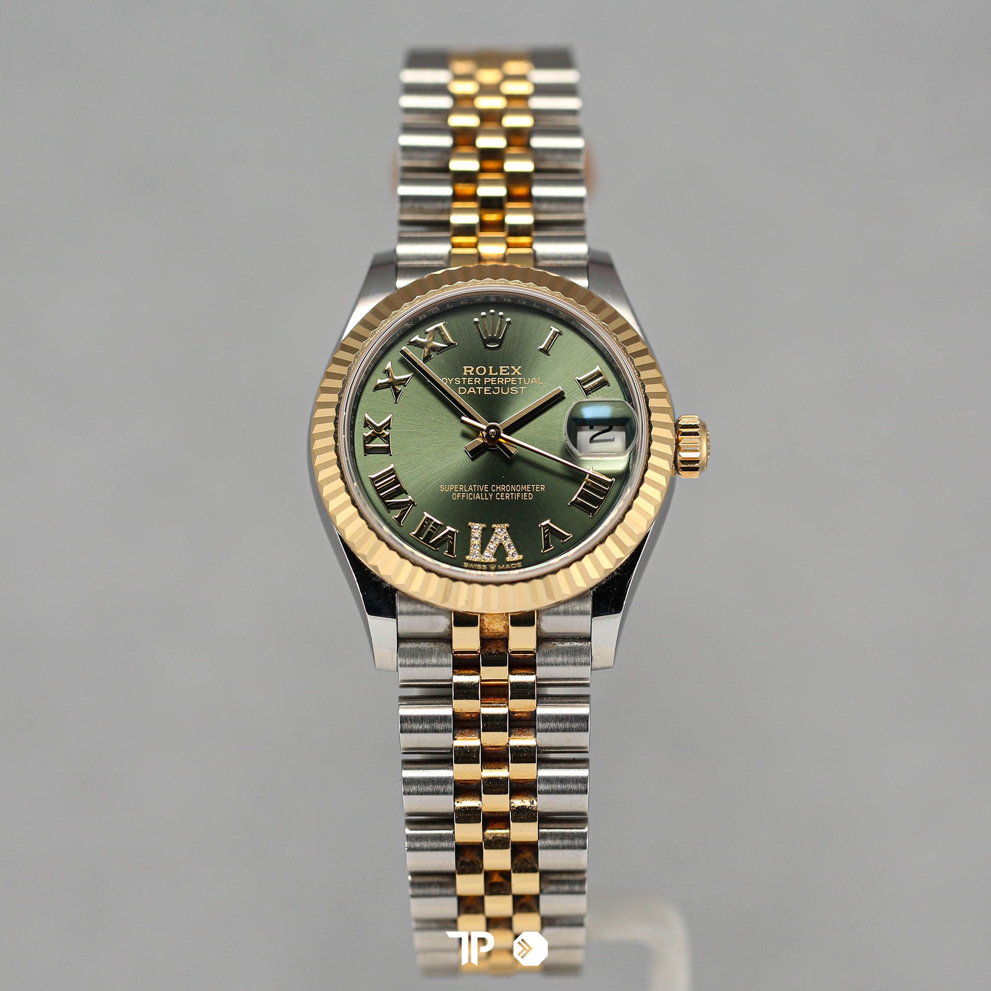 Datejust 31mm Ladies Green Olive Dial Diamond VI Two Tone Yellow Gold Jubilee (2022)