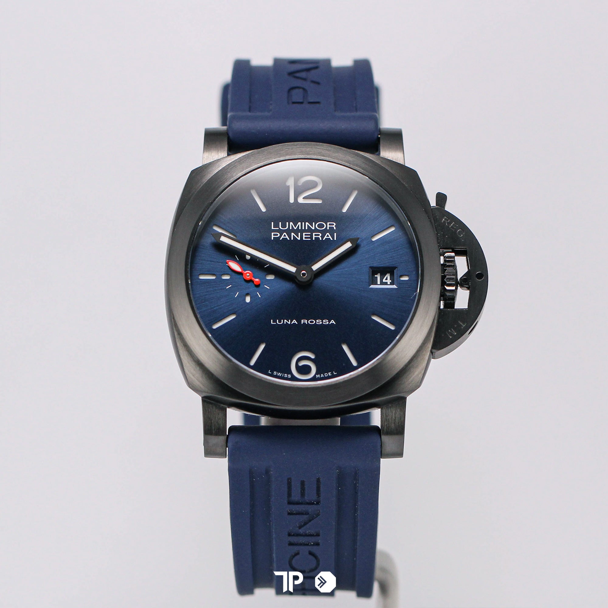 Luminor PAM 1408 40mm Quaranta Steel DLC Luna Rossa Blue Dial (NEW 2023)