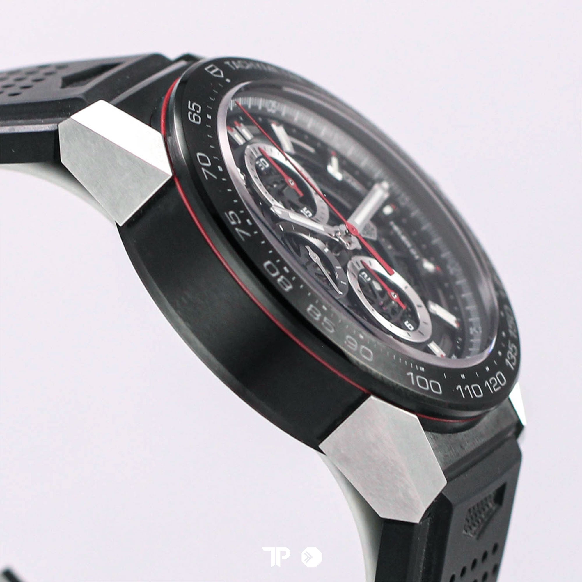 Carrera Heuer 01 Skeleton Dial Ceramic Bezel 45mm