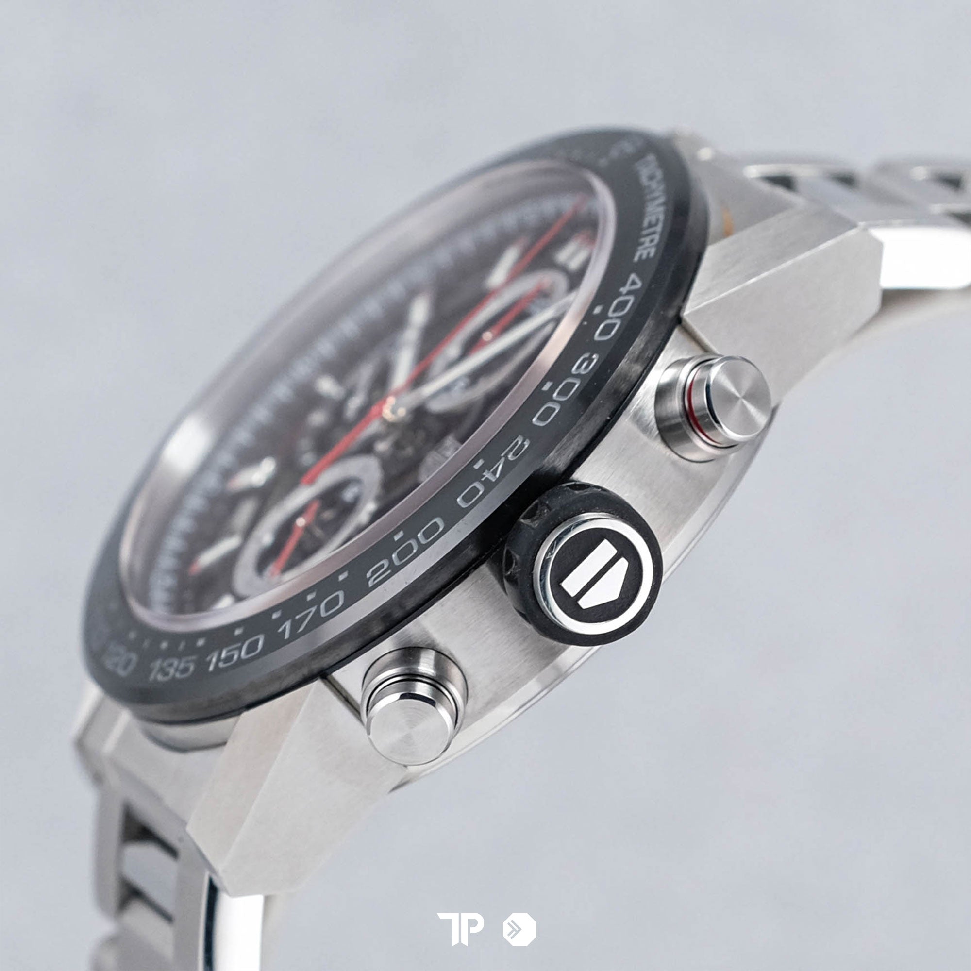 Carrera Heuer 01 Skeleton Ceramic Bezel Steel Bracelet 43mm (2016)
