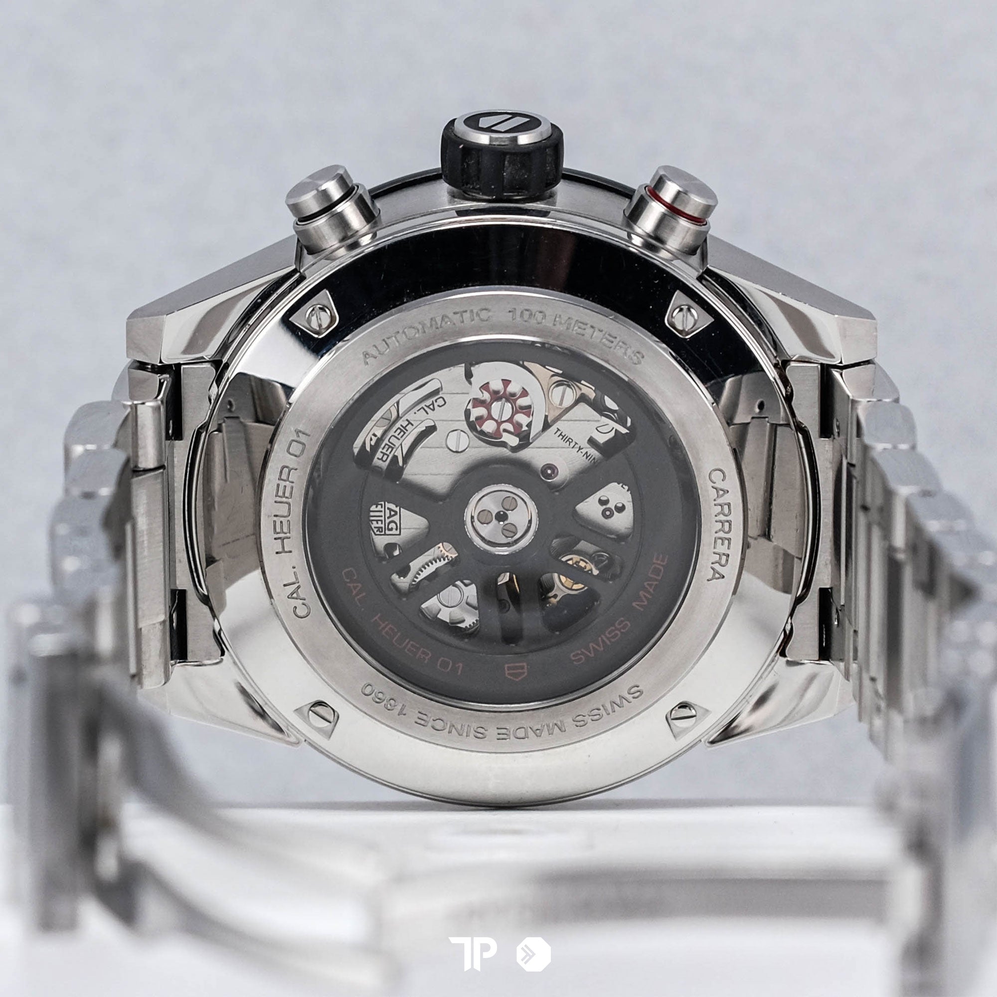 Carrera Heuer 01 Skeleton Ceramic Bezel Steel Bracelet 43mm (2016)