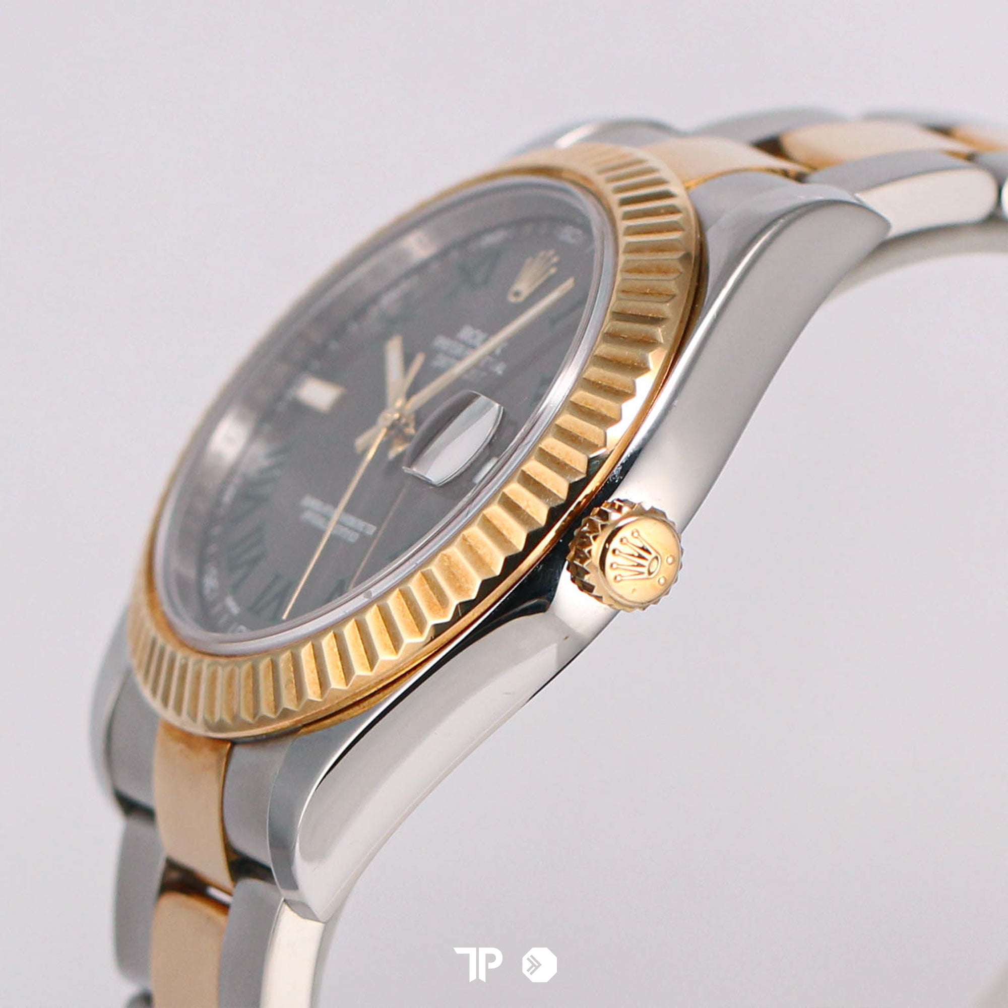 Datejust II 41mm Two Tone Yellow Gold Wimbledon Oyster Bracelet (2014)