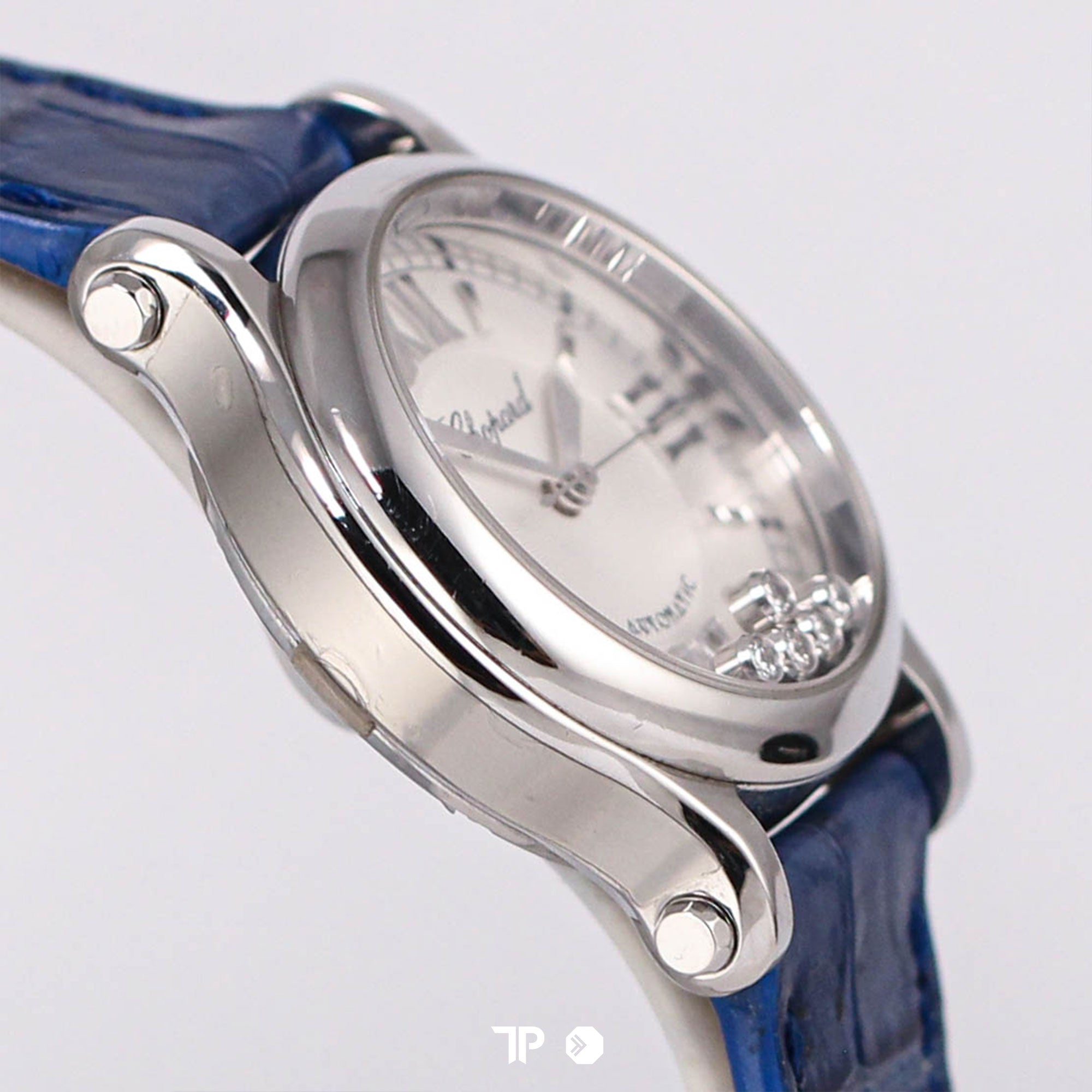 Happy Sport Automatic Blue Leather 33mm