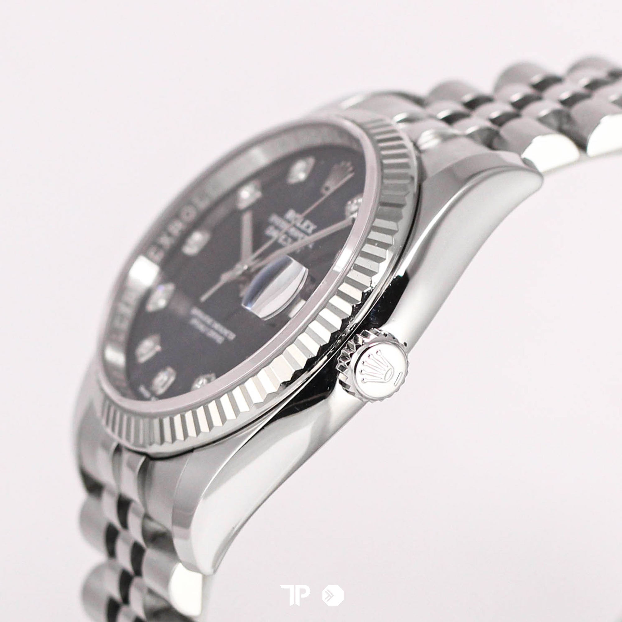 Datejust 36 Blue Diamond White Gold Fluted Bezel Jubilee Bracelet (2019)
