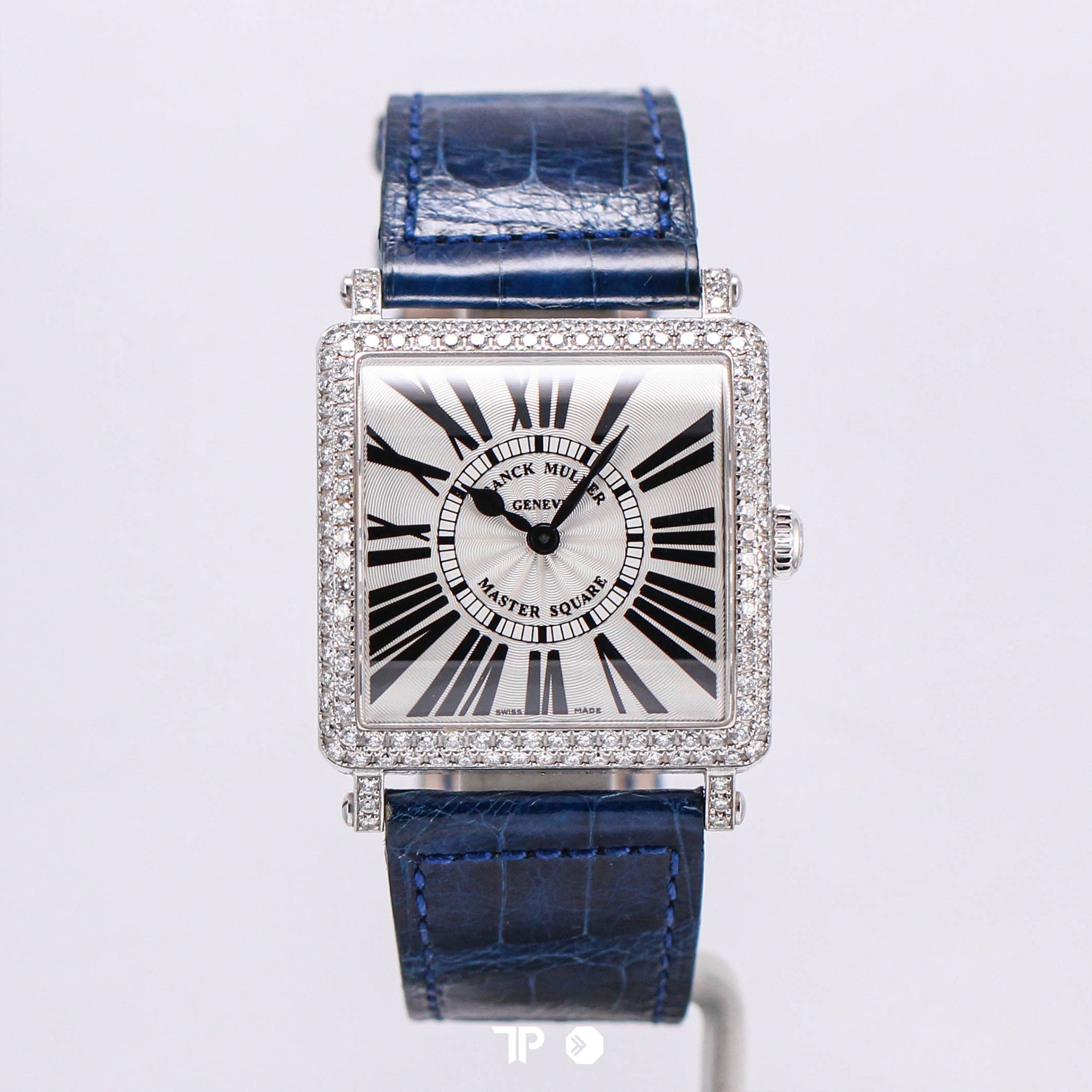 Master Square Silver Dial Diamond Bezel 41mm (UNDATED)