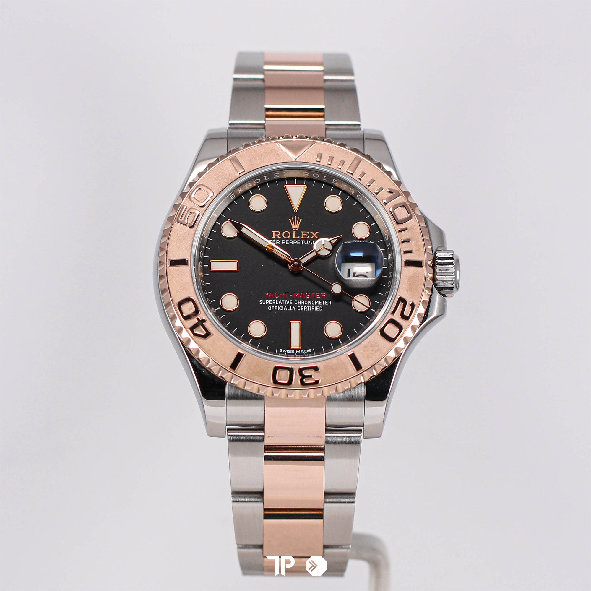 Yacht-Master Two Tone Rose Gold Black Dial (2017)