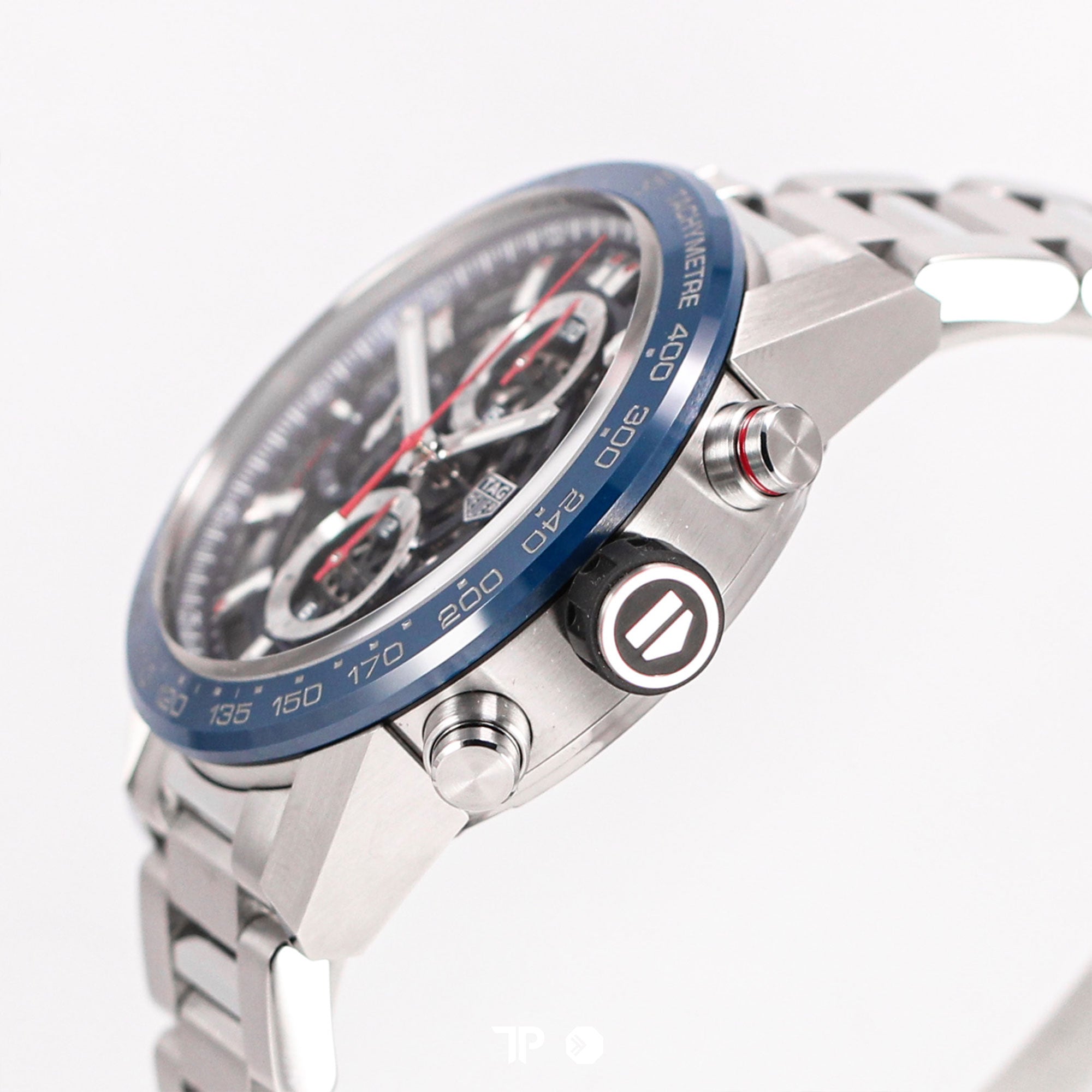 Carrera Heuer 01 Skeleton Blue Bezel Bracelet(2018)