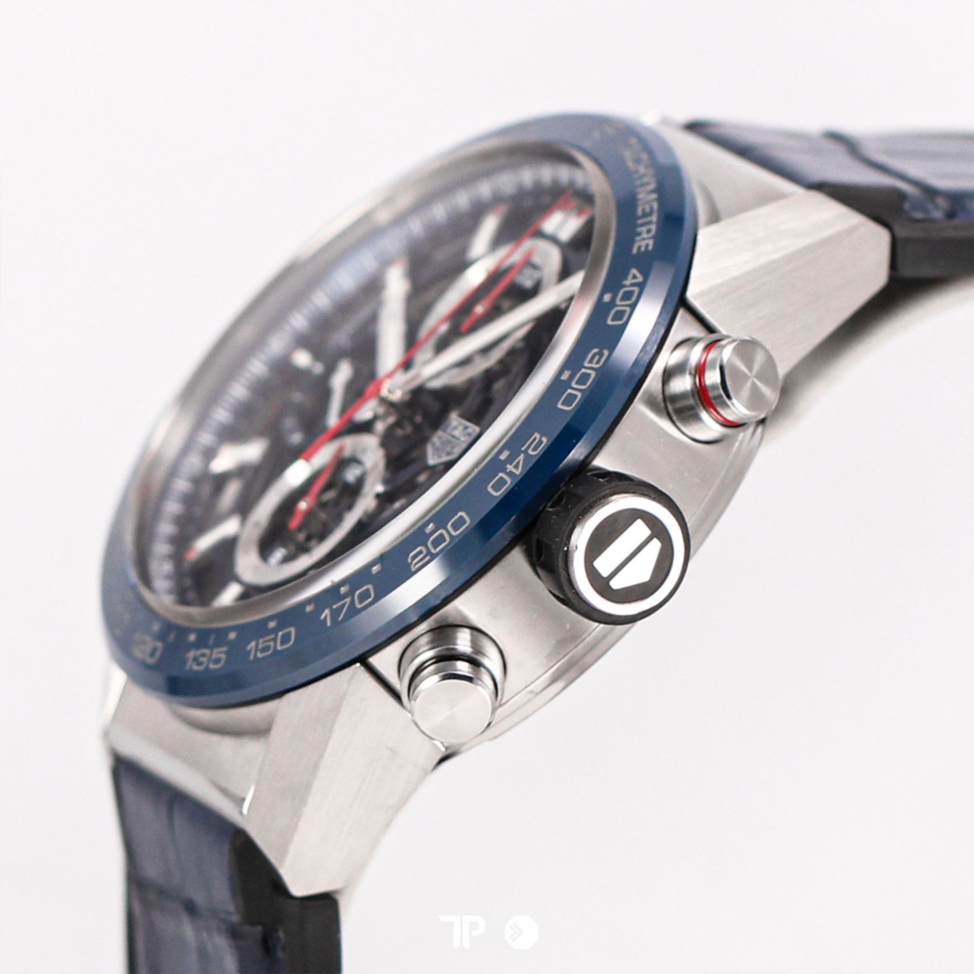 Carrera Heuer 01 Skeleton Leather Blue (2018)