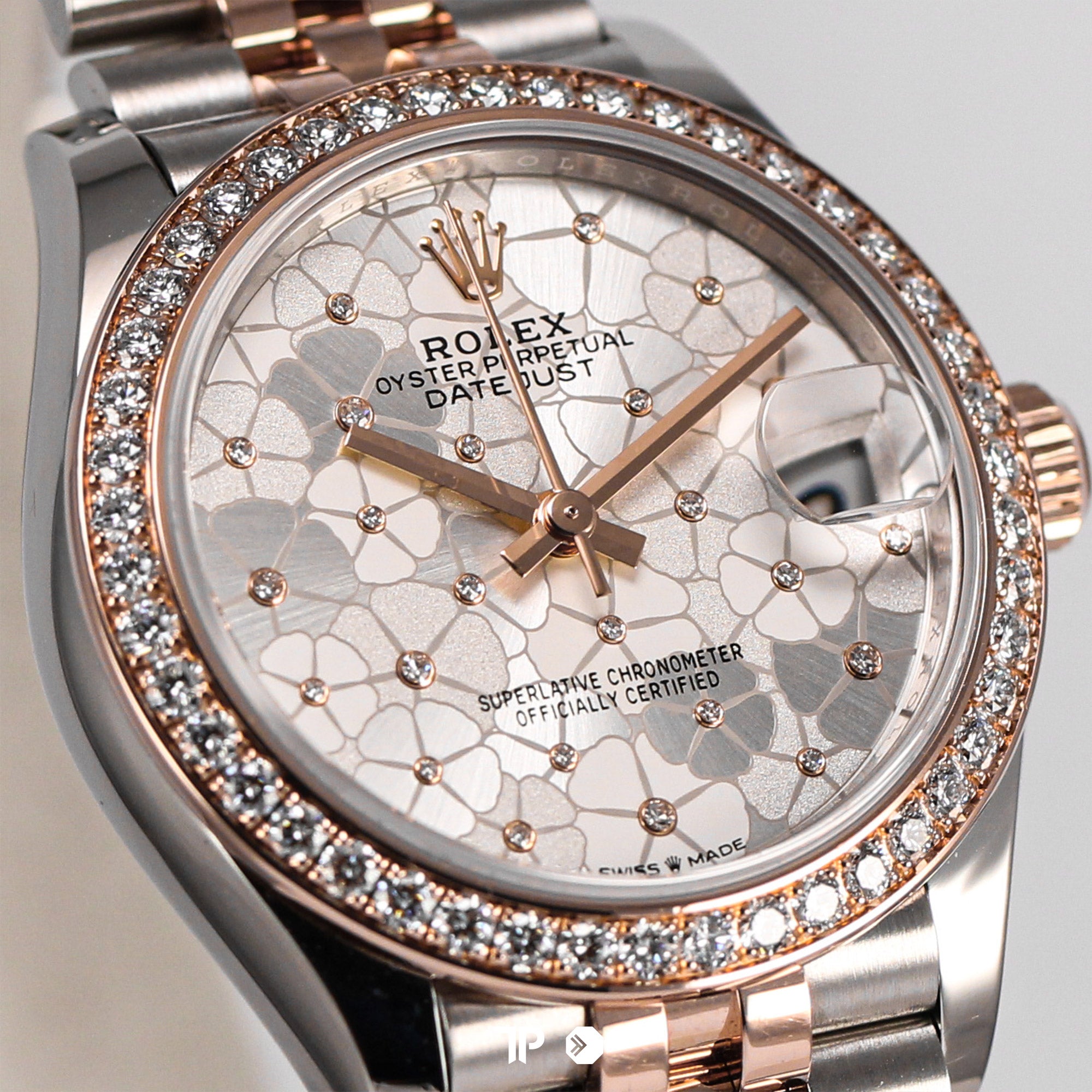 Datejust 31 Two Tone Silver Floral Diamond Bezel (2022)