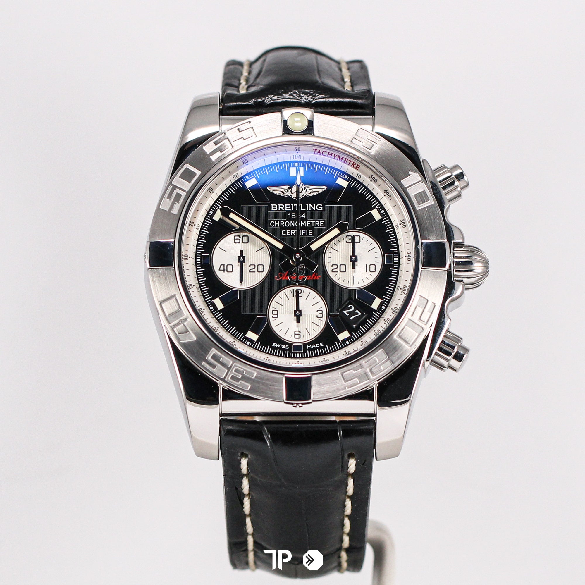 Chronomat B01 Black Dial Leather Strap Inhouse Movement (2012)