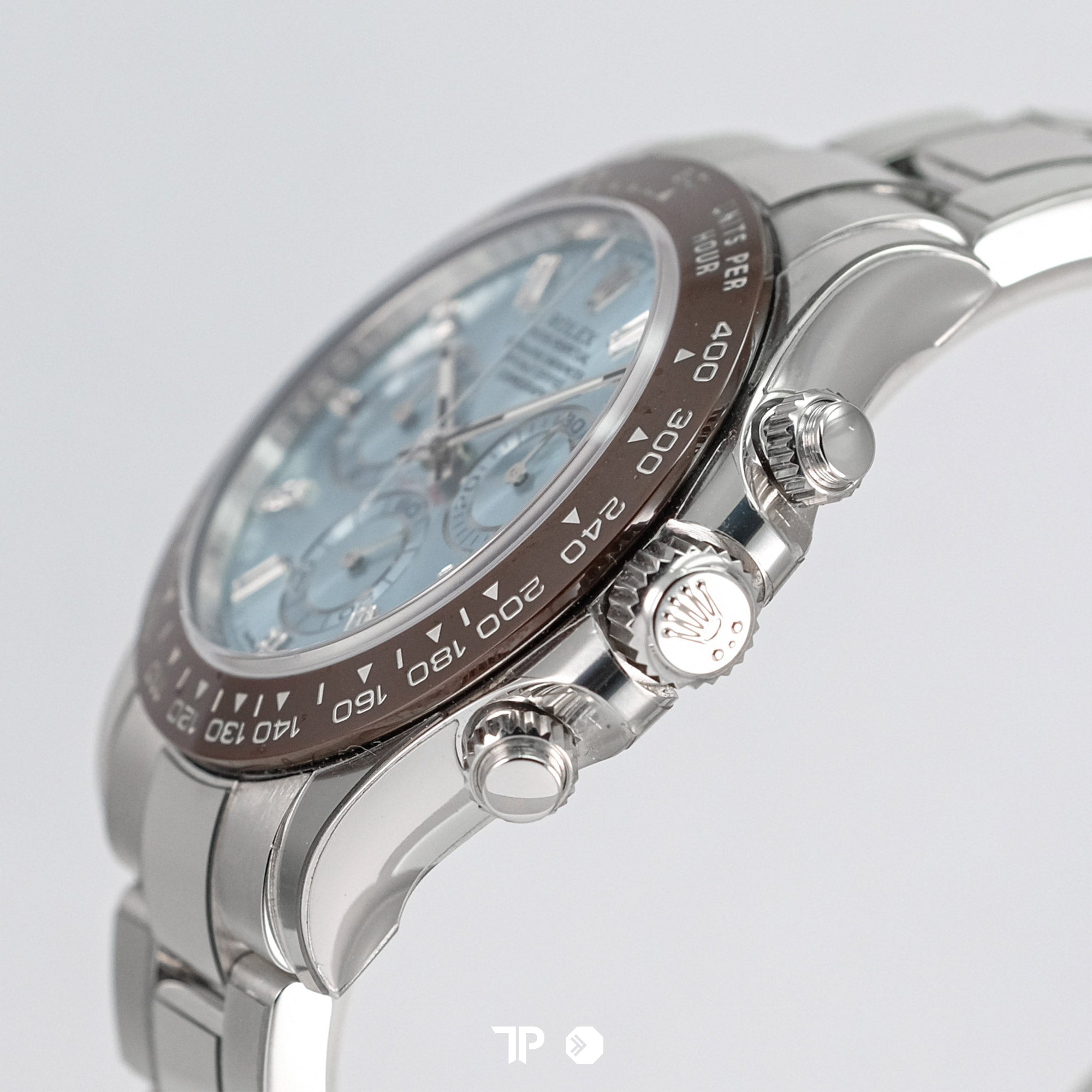 Daytona Platinum Ice Blue Diamond Baguette 40mm (2021)
