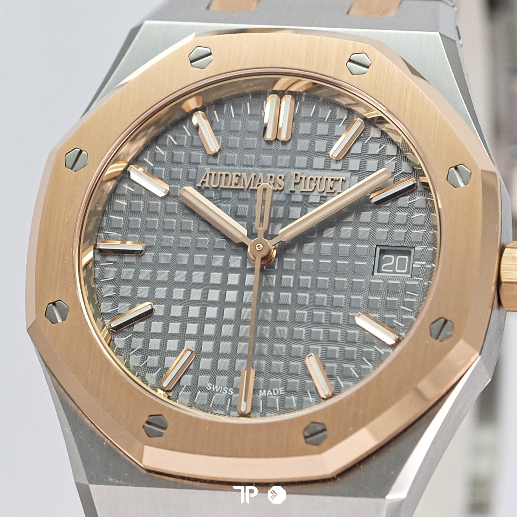 Royal Oak Self Winding Two Tone Rose Gold Grey Dial 34mm NEW (2024)