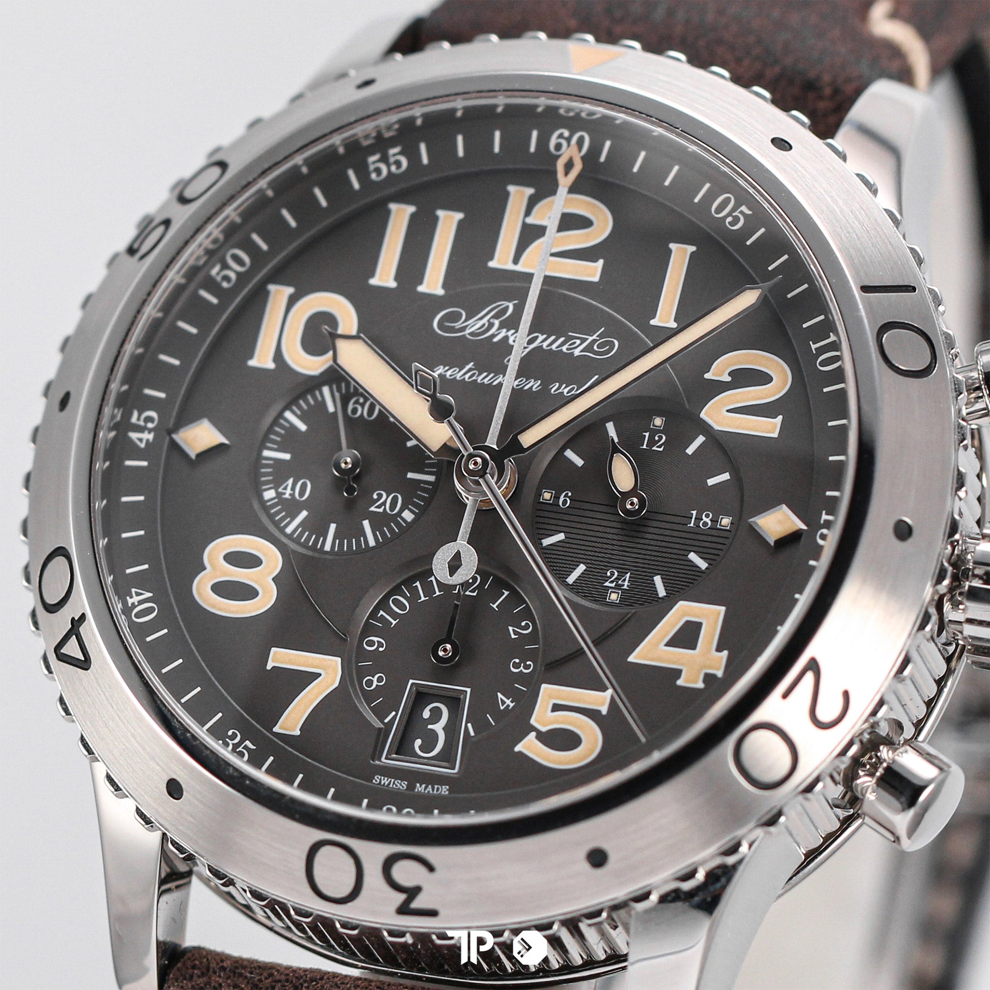 Type XX-XXI-XXII Flyback Chronograph Grey Dial