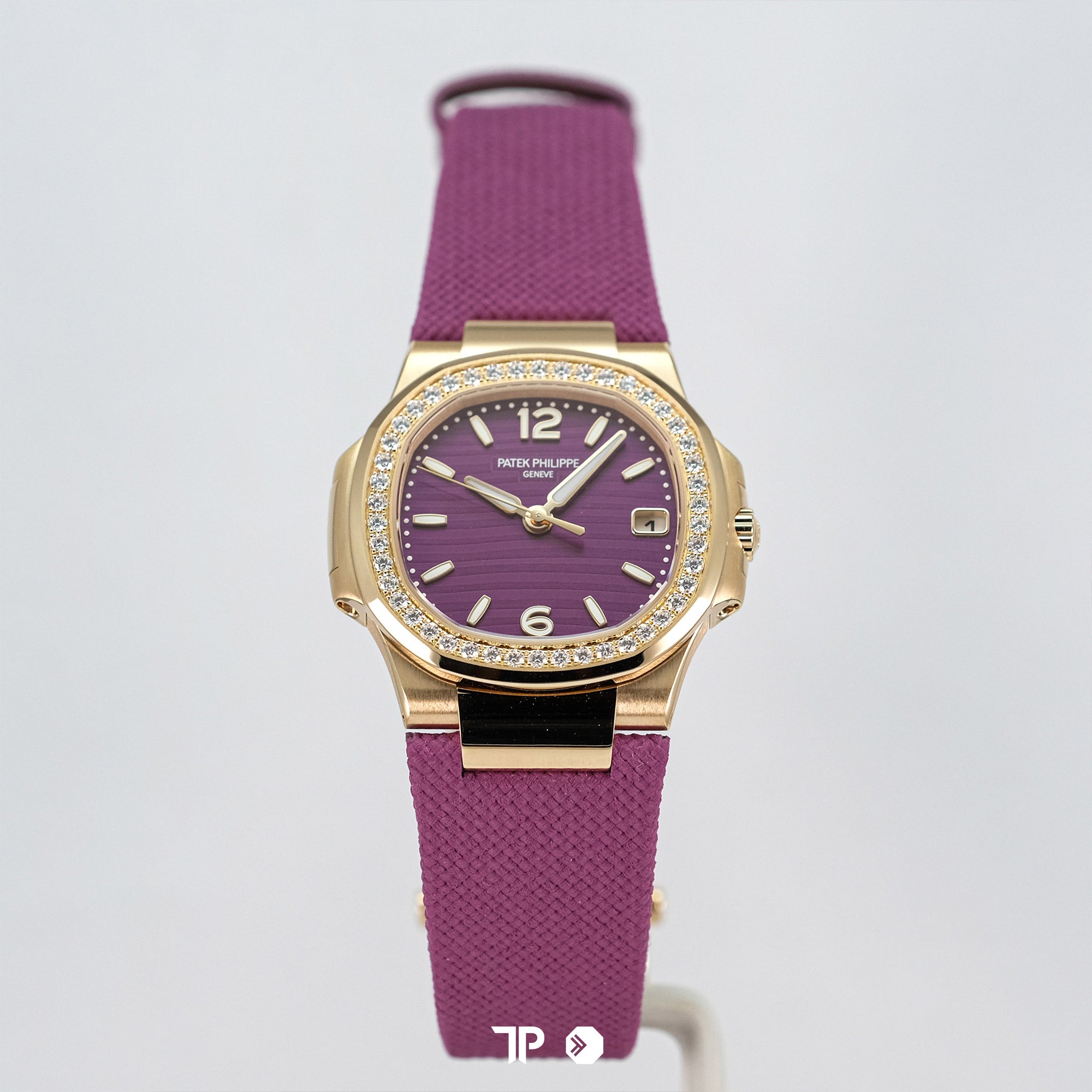 Nautilus Ladies Rose Gold Diamond Bezel 7010R (NEW 2024)