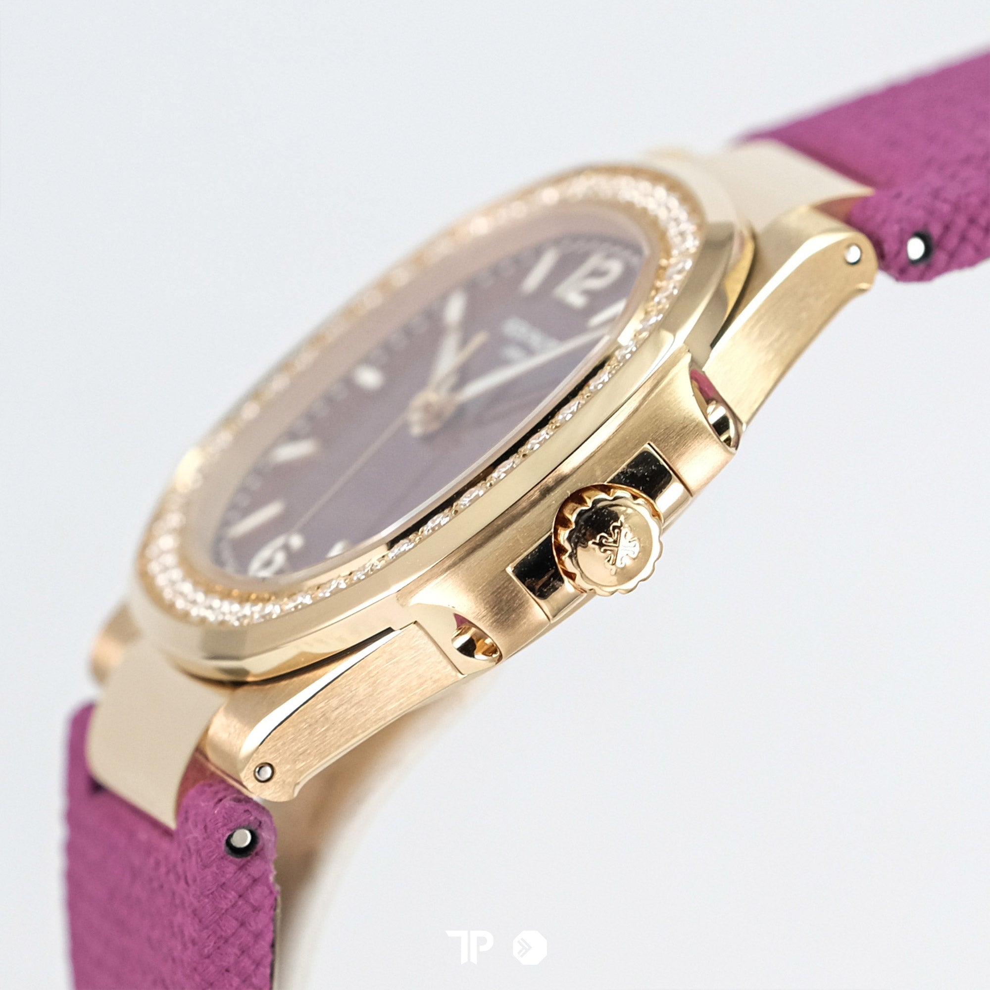 Nautilus Ladies Rose Gold Diamond Bezel 7010R (NEW 2024)