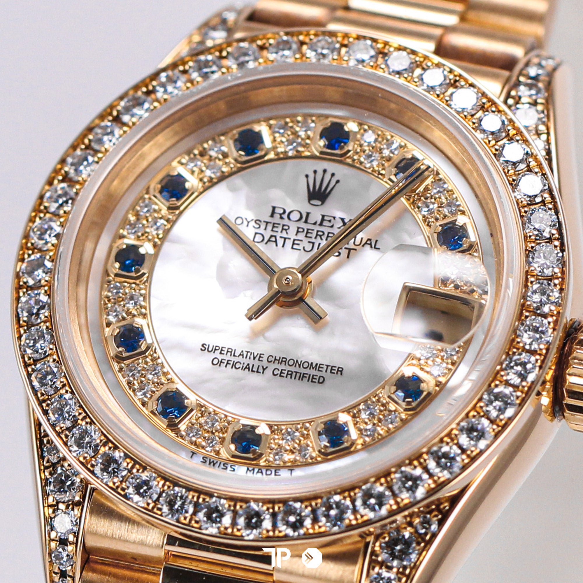 Datejust Lady 26 All Gold Full Factory Diamond (1996)