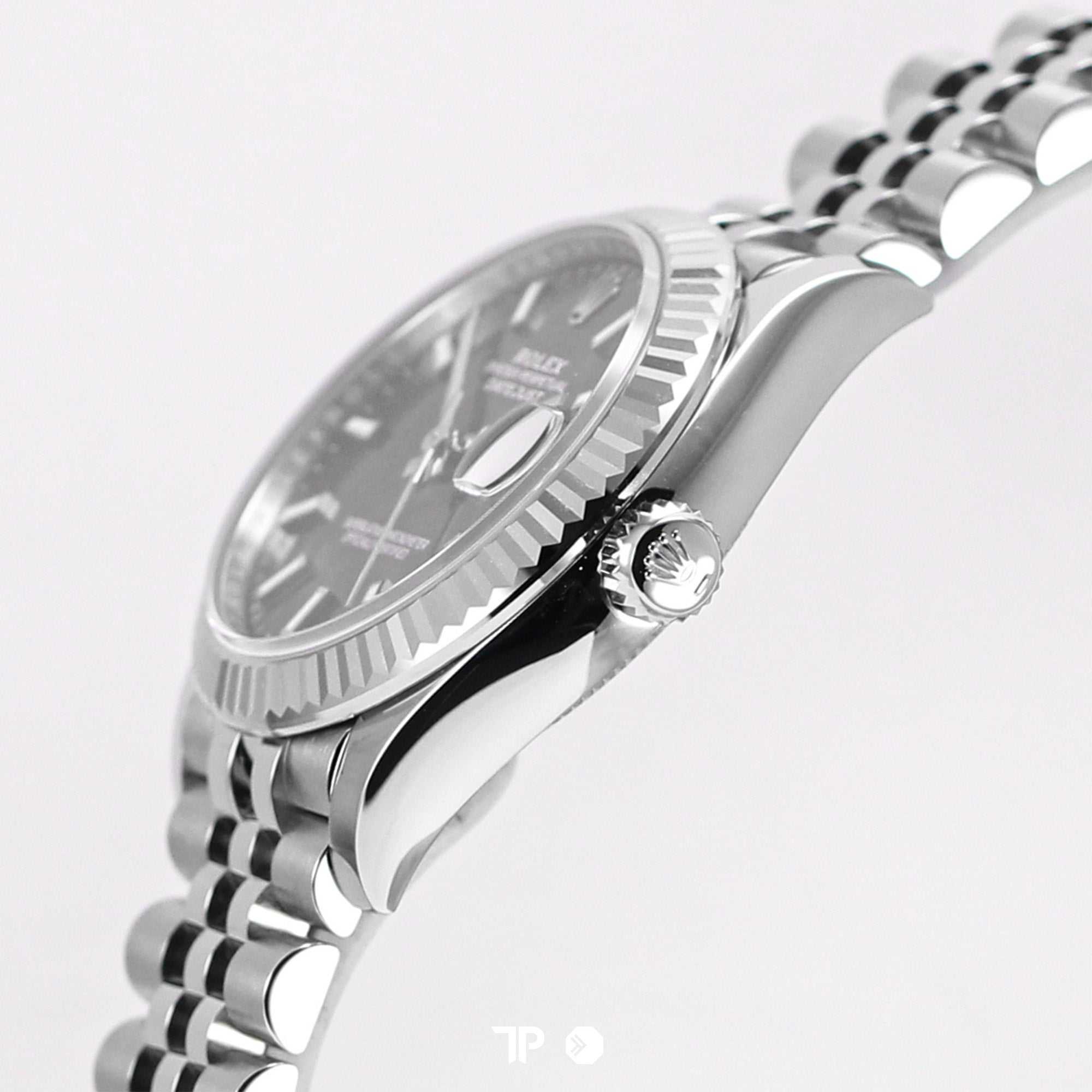 Datejust 31 Dark Grey Stick Index White Gold Fluted Bezel Jubilee (NEW 2024)