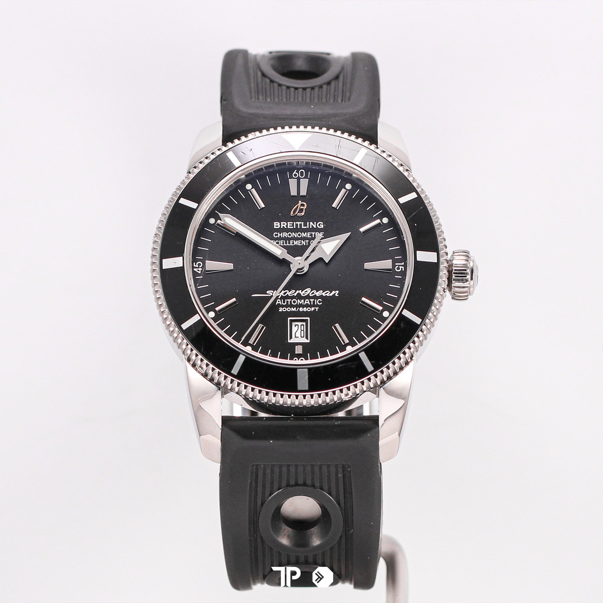 Superocean Heritage 46mm Black Rubber