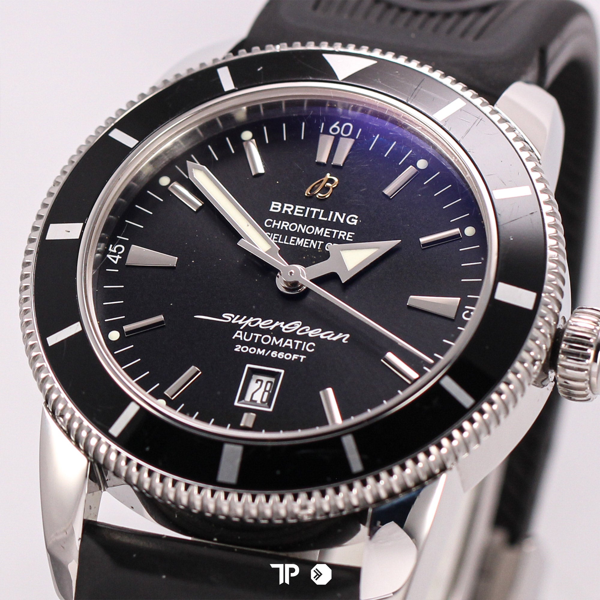 Superocean Heritage 46mm Black Rubber