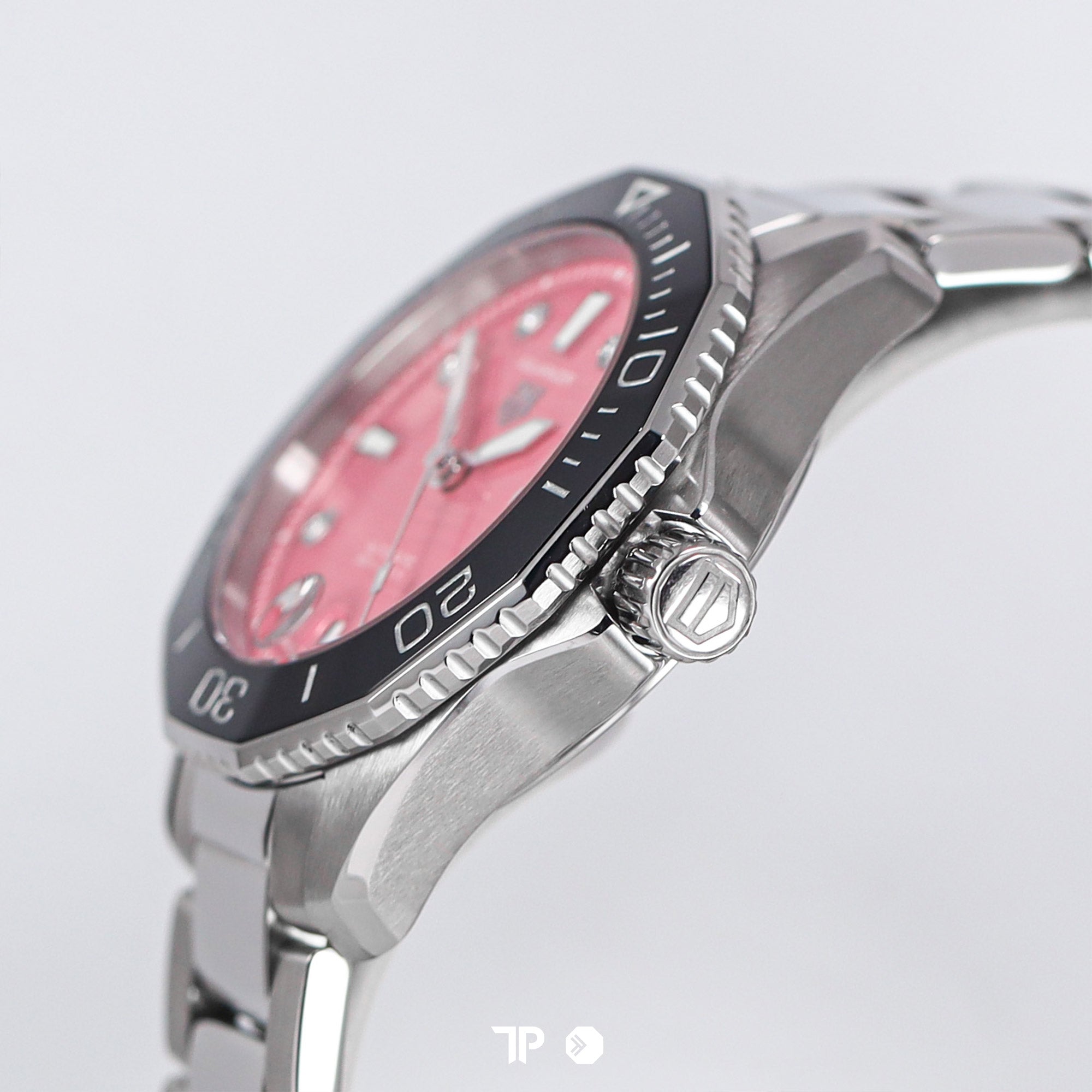 Aquaracer Lady Automatic Pink Dial Diamond Index 36mm