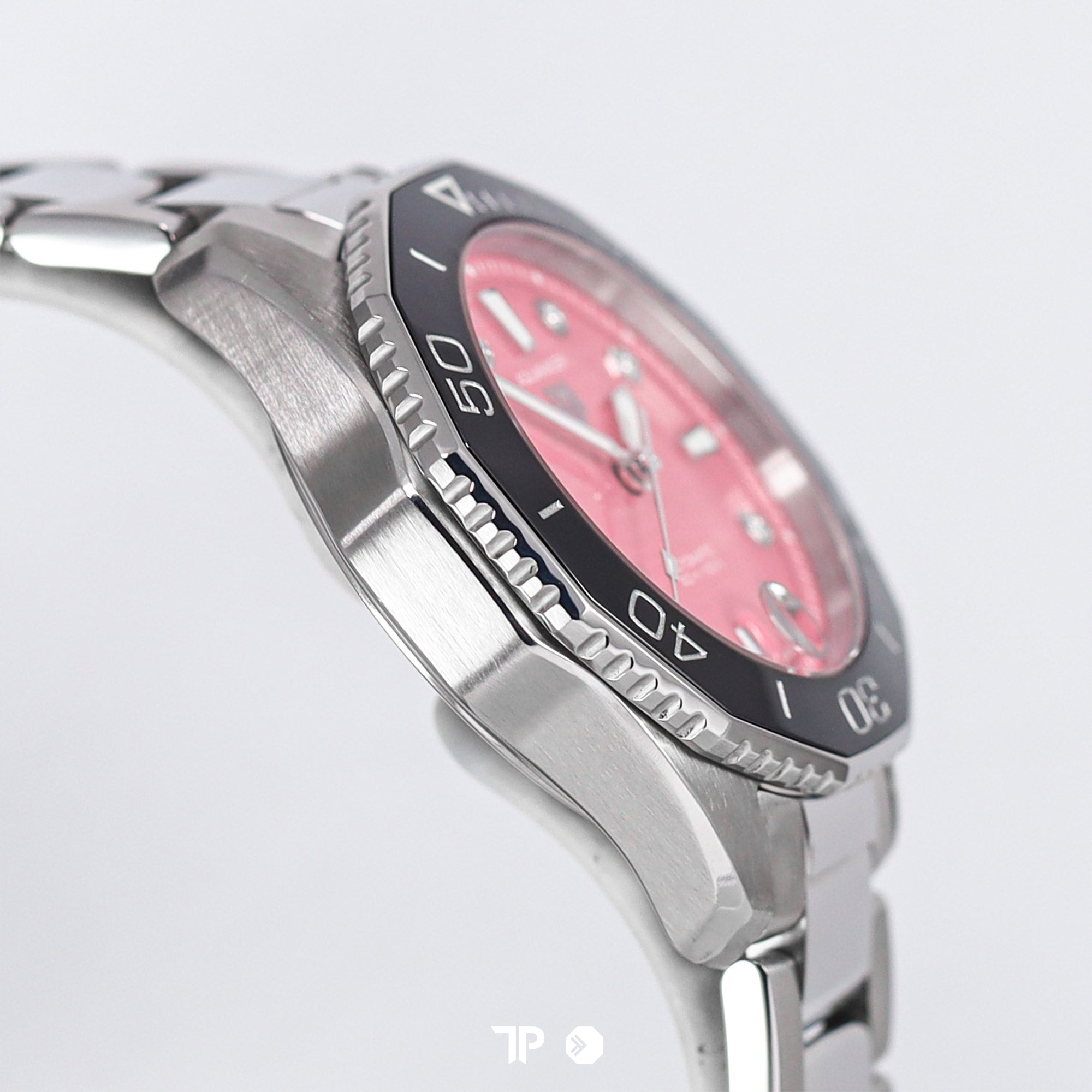 Aquaracer Lady Automatic Pink Dial Diamond Index 36mm