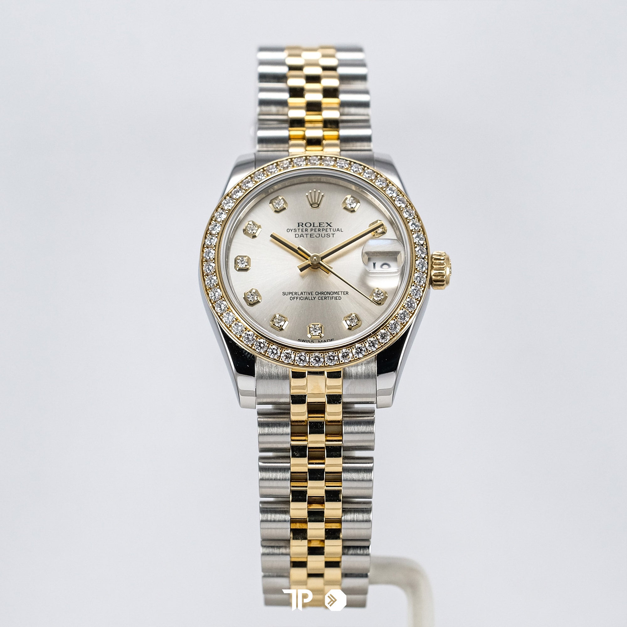 Datejust 31 Two Tone Yellow Gold Diamond Index & Bezel Jubilee (2015)