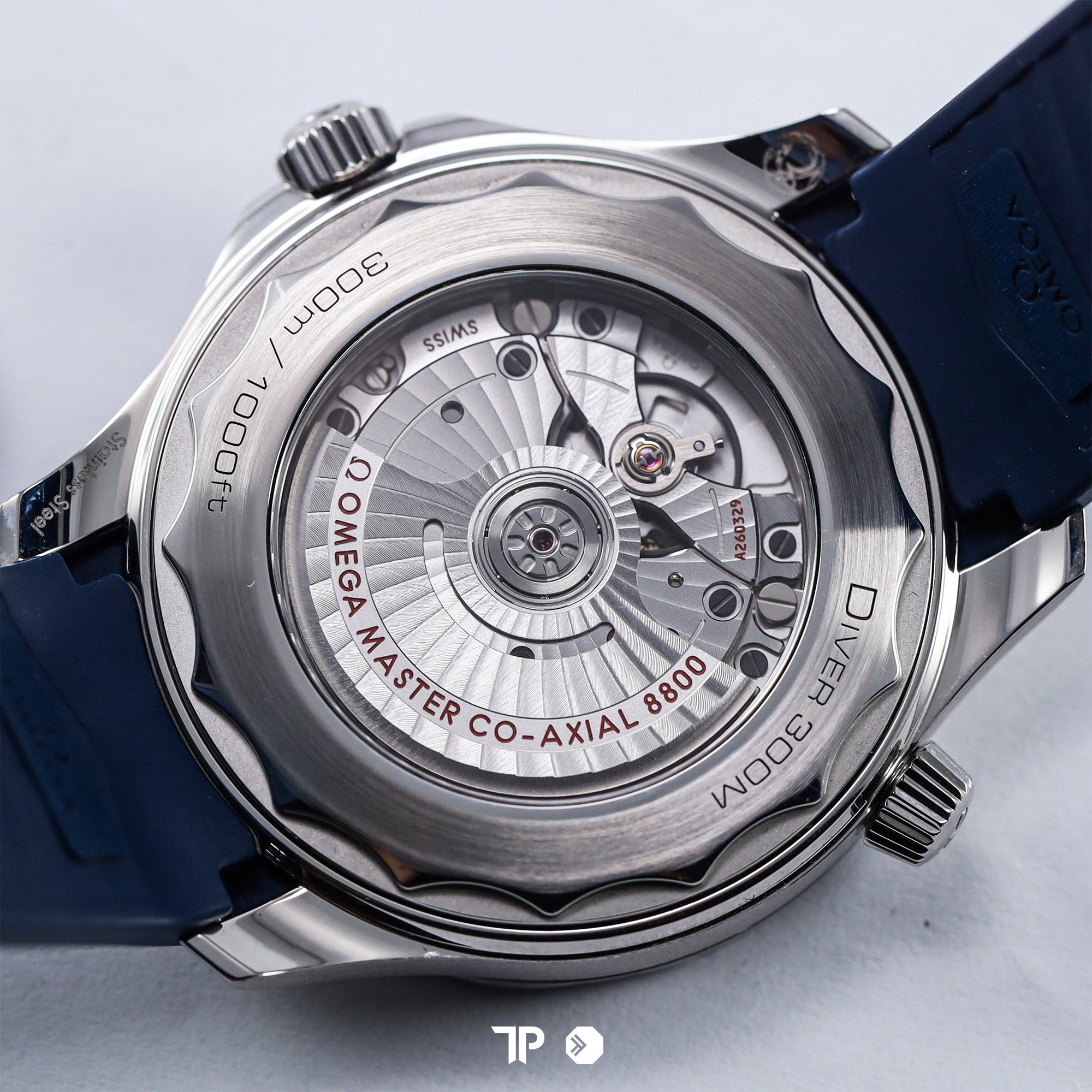 Seamaster Diver Blue Wave Dial Rubber Strap (2024)