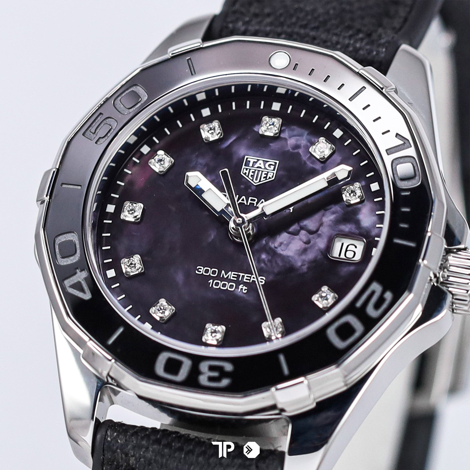 Aquaracer Quartz Lady Black Pearl Diamond 35mm