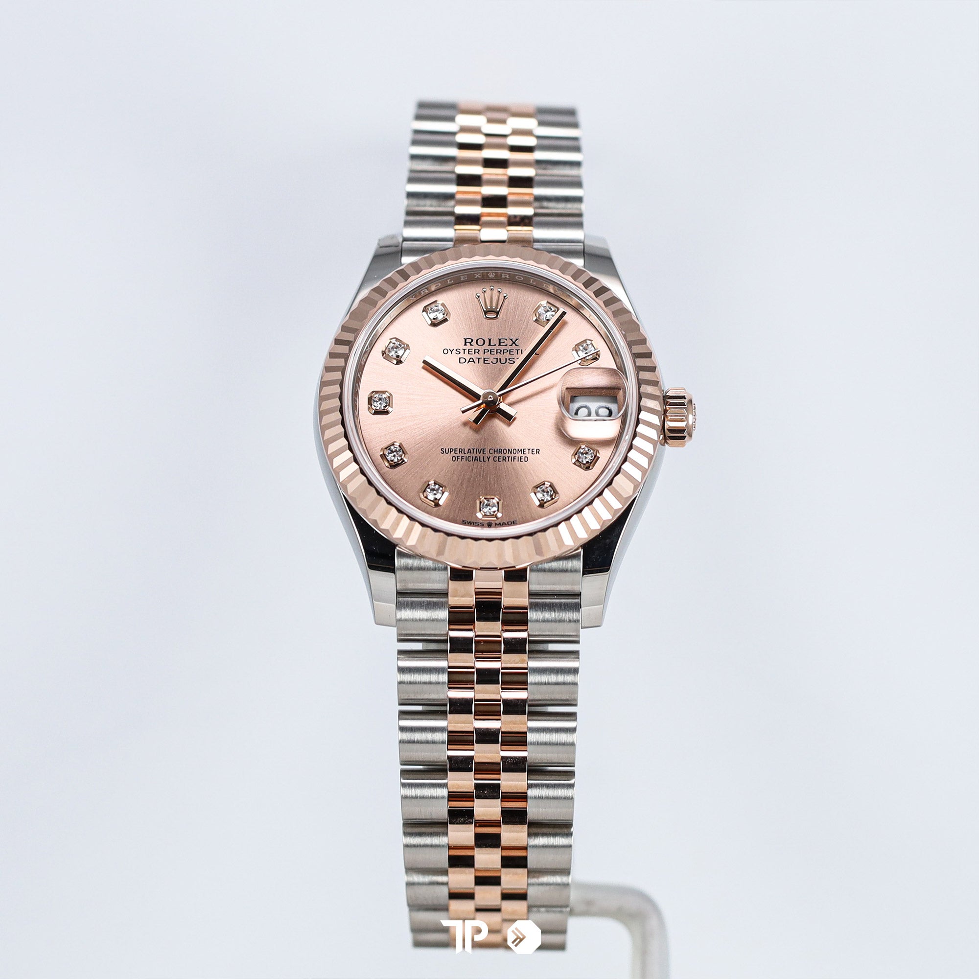 Datejust 31 Twotone Rosegold Pink Diamond Dial NEW (2024)