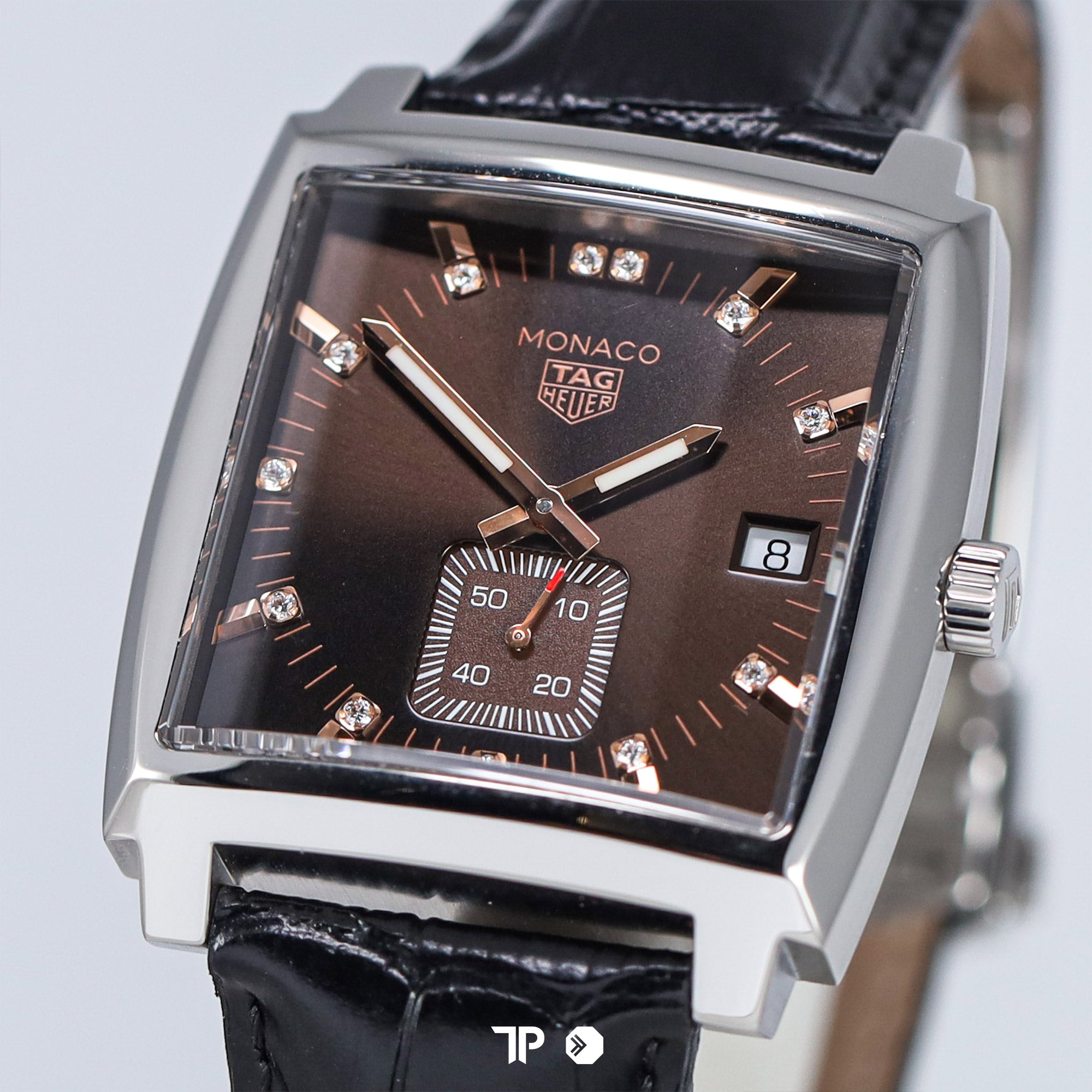 Monaco Choco Dial Quartz Watch 37mm