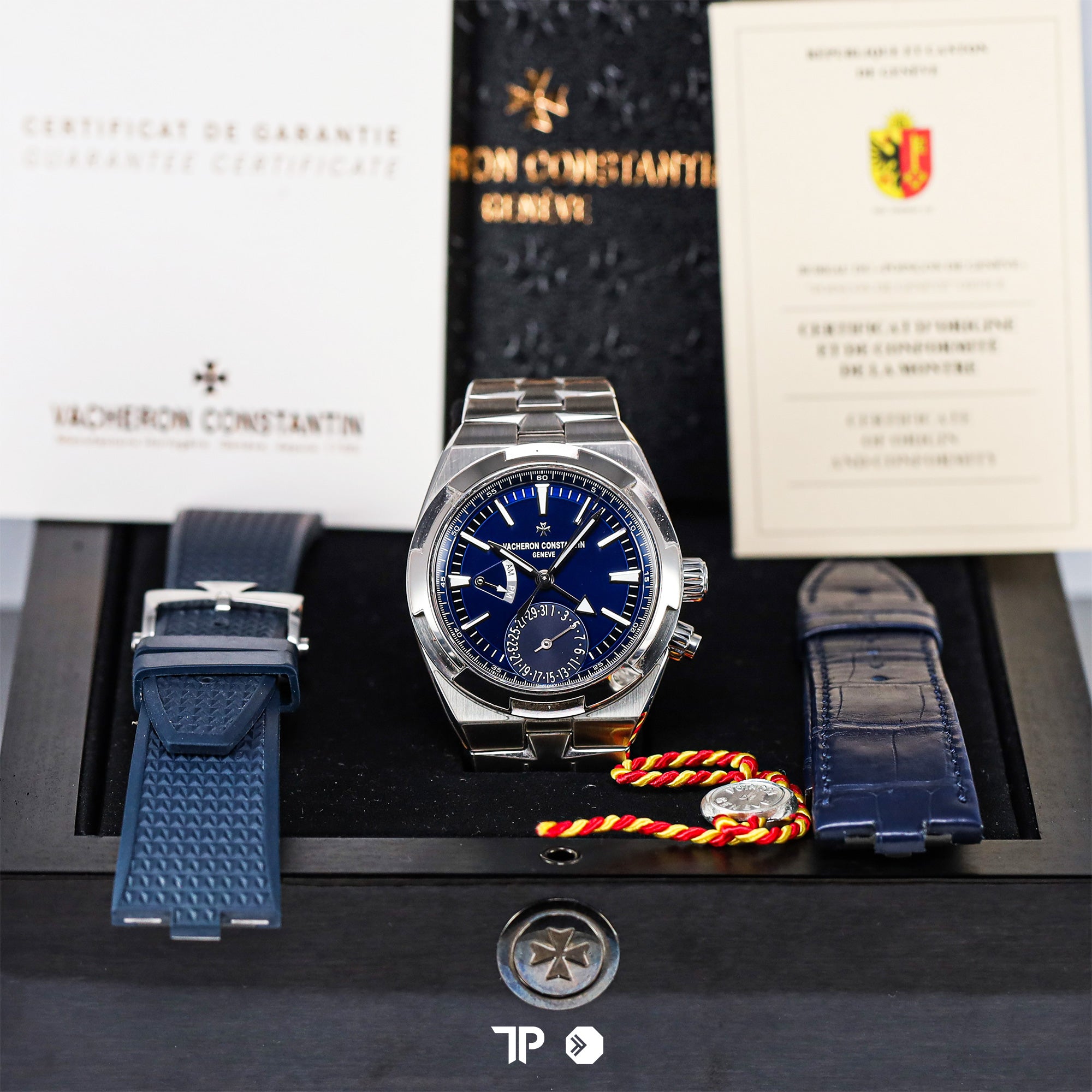 Overseas Blue Dial 5500v Dualtime (2018)