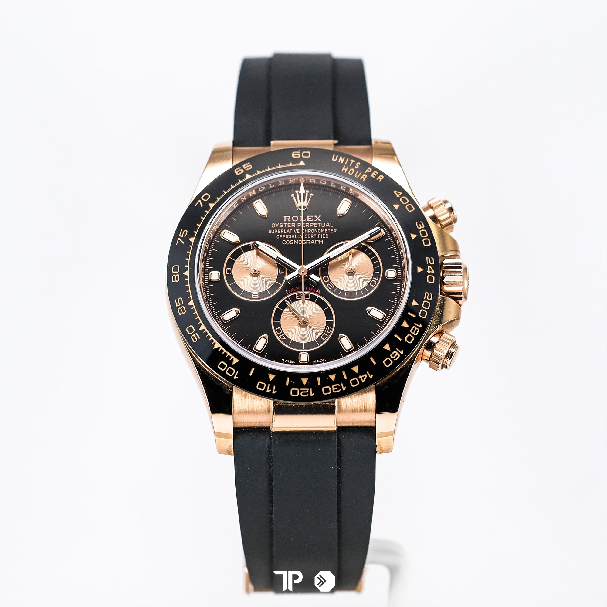 Daytona Rosegold Black Dial Oysterflex 40mm (2018)
