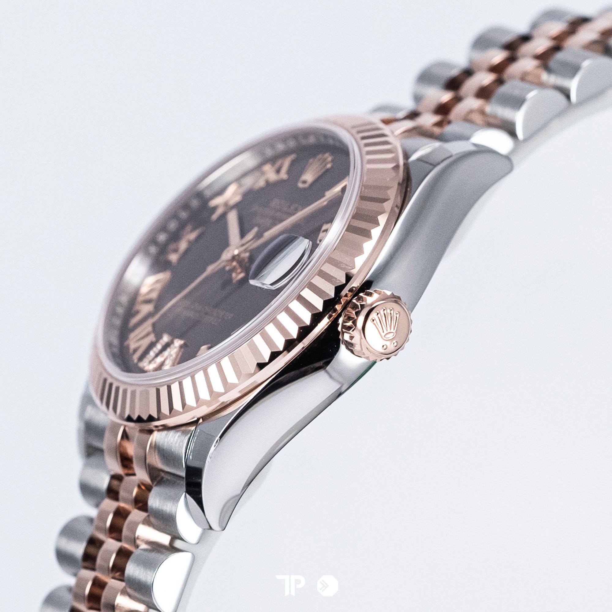 Datejust 31 Two Tone Rosegold Choco Dial Diamond on VI NEW(2025)