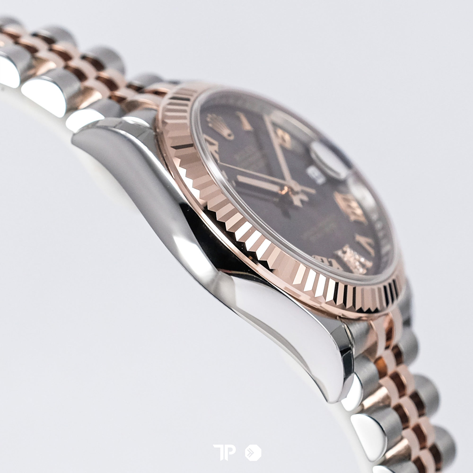 Datejust 31 Two Tone Rosegold Choco Dial Diamond on VI NEW(2025)
