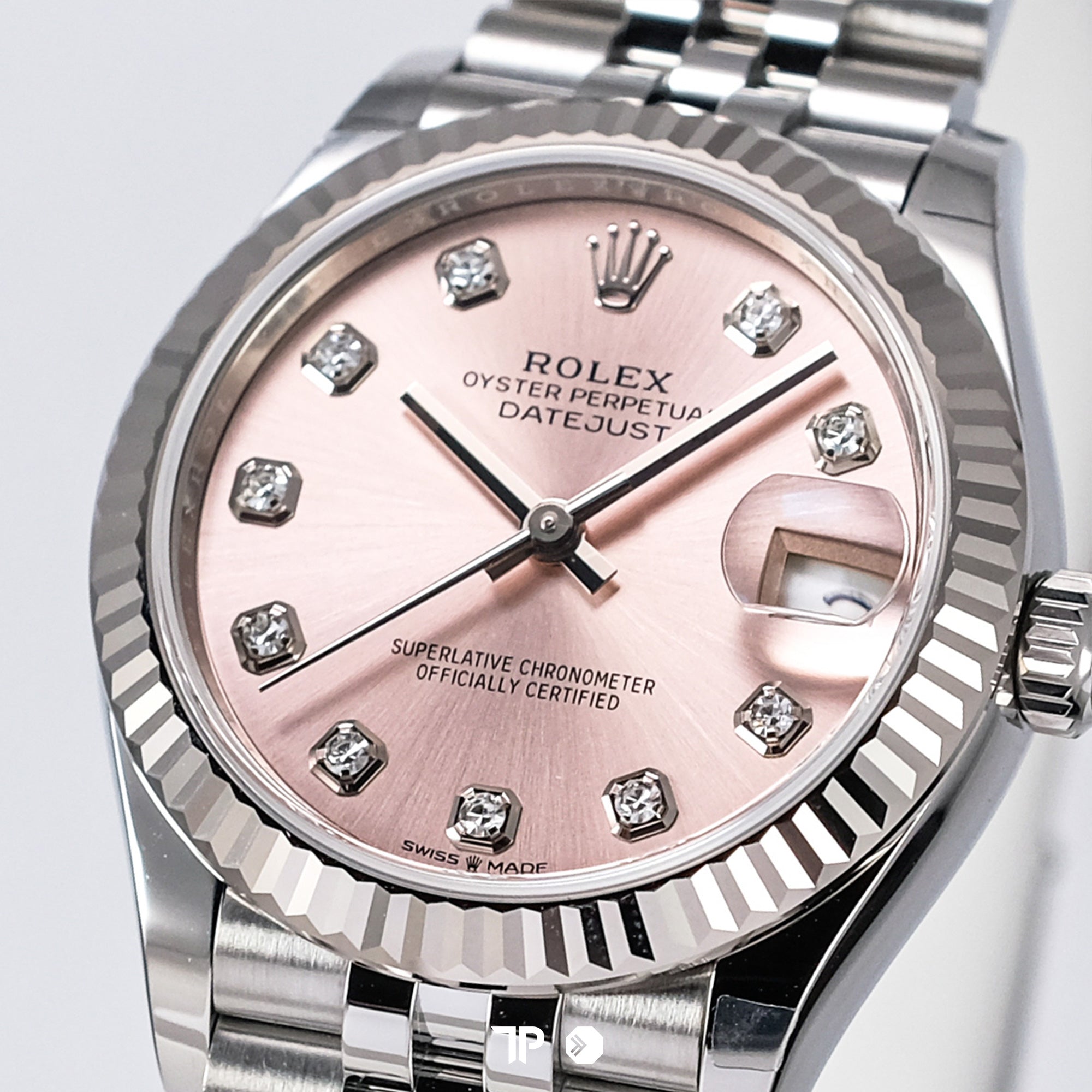 Datejust 31 Pink Dial 10 Diamond SS NEW(2025)