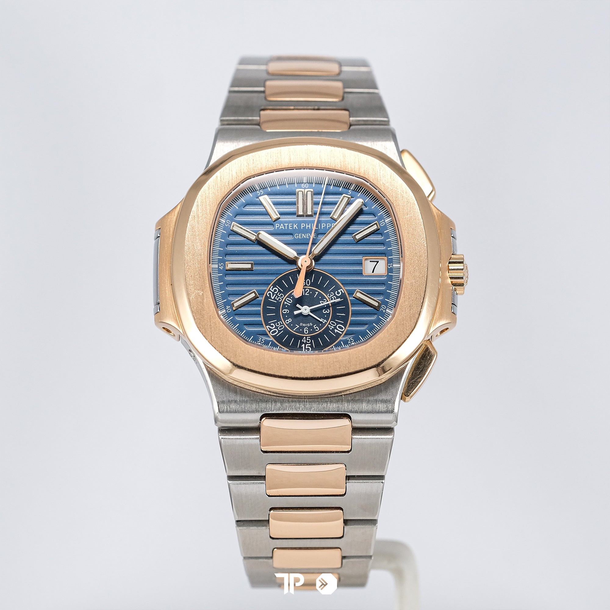 Nautilus 5980/1AR-001 Chronograph Rosegold Blue Dial 40.5mm (2014)