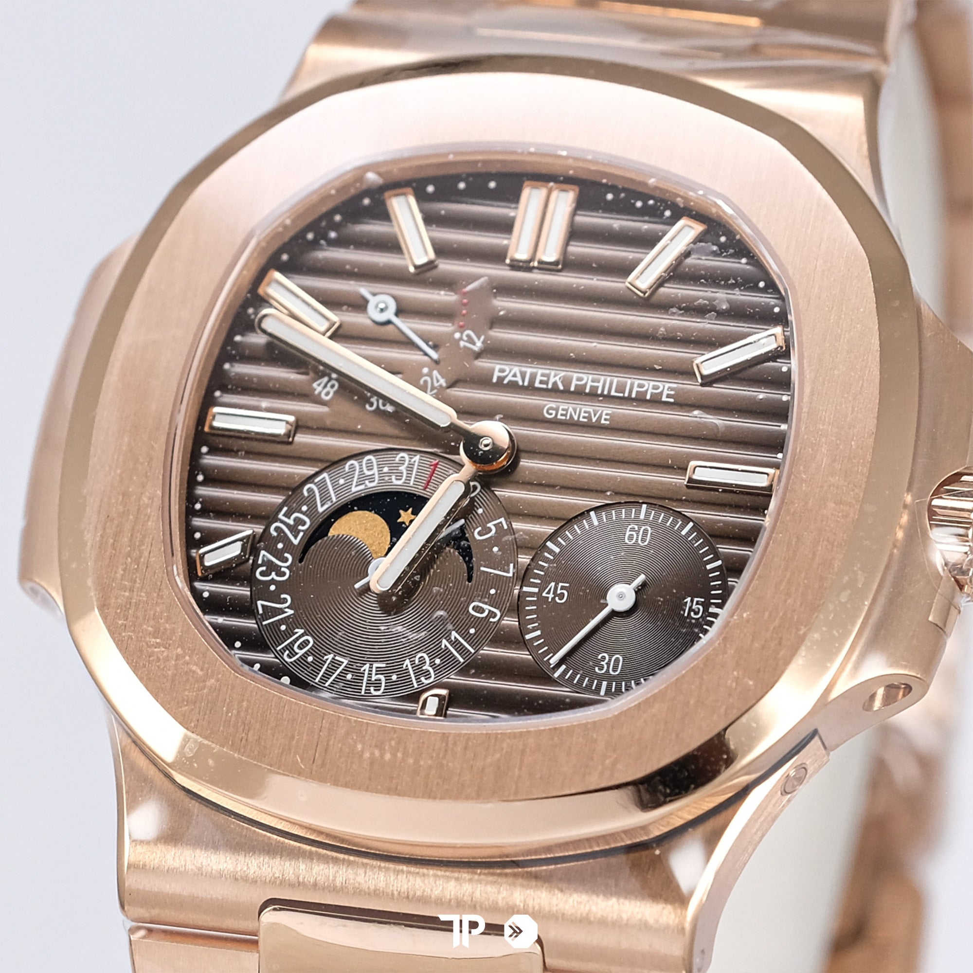 Nautilus 5712/1R-001 (Nautilus Moon phase) Full Gold Brown Dial NEW(2025)