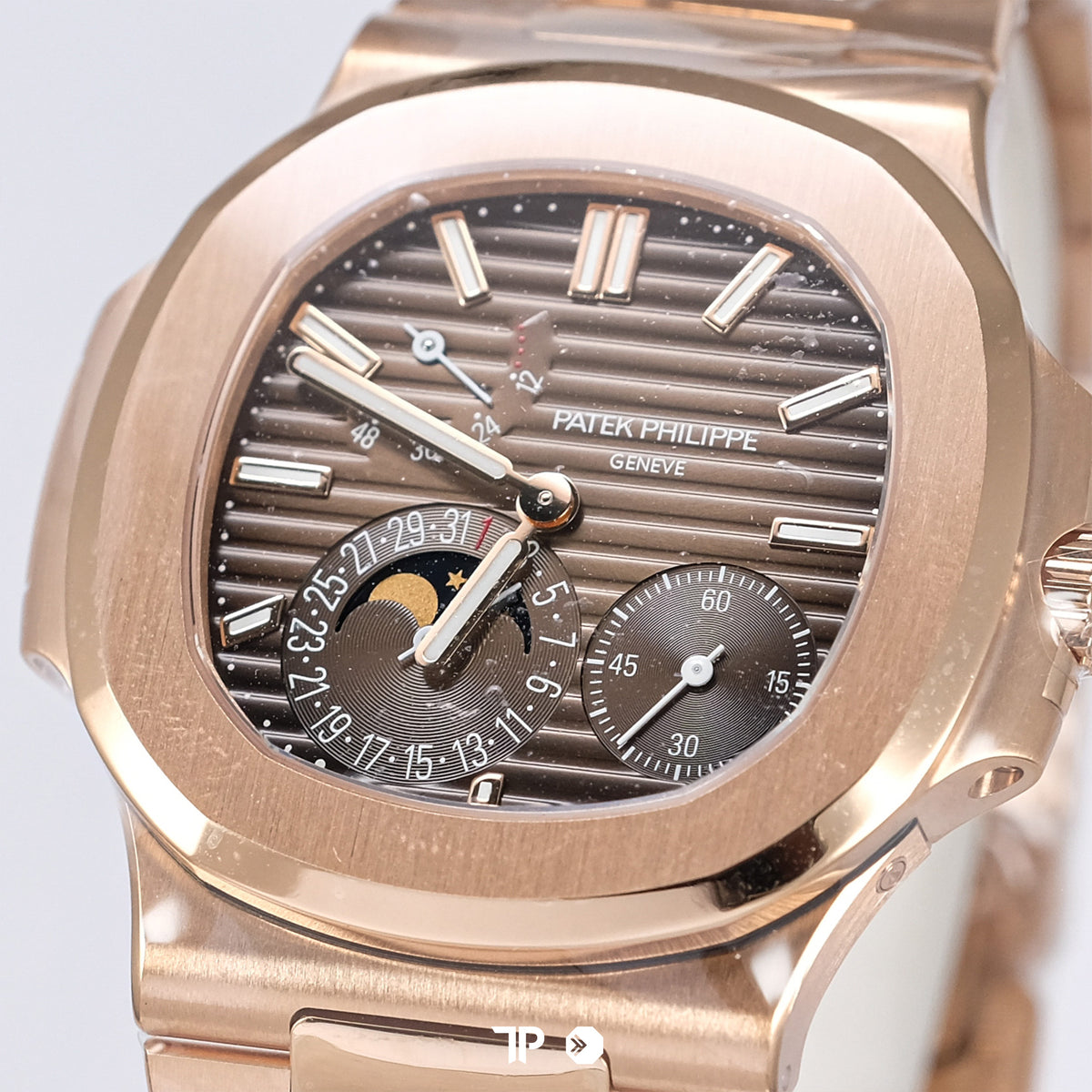 Nautilus 5712/1R-001 (Nautilus Moon phase) Full Gold Brown Dial NEW(2025)